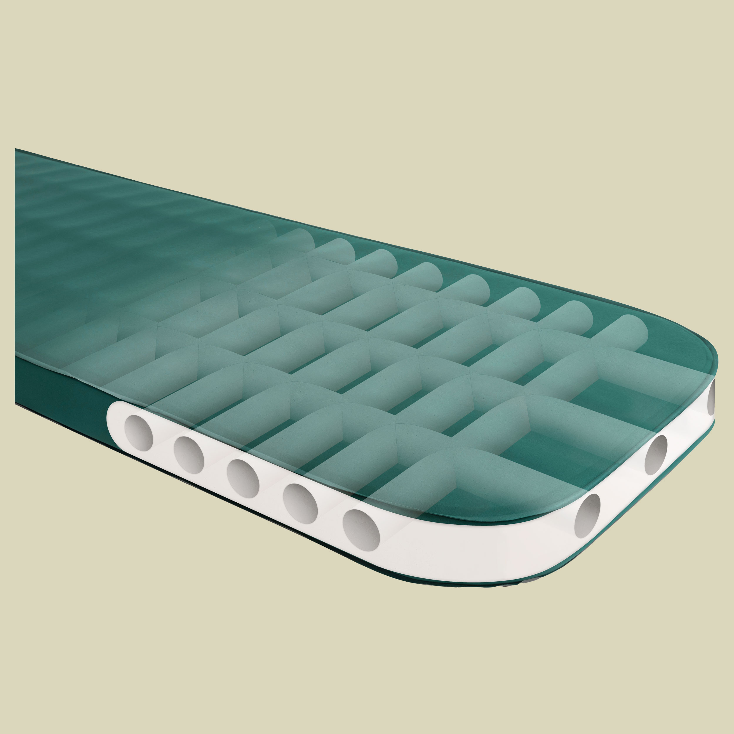 Comfort Deluxe Self Inflating Mat grün regular rectangular wide - Farbe rain forest