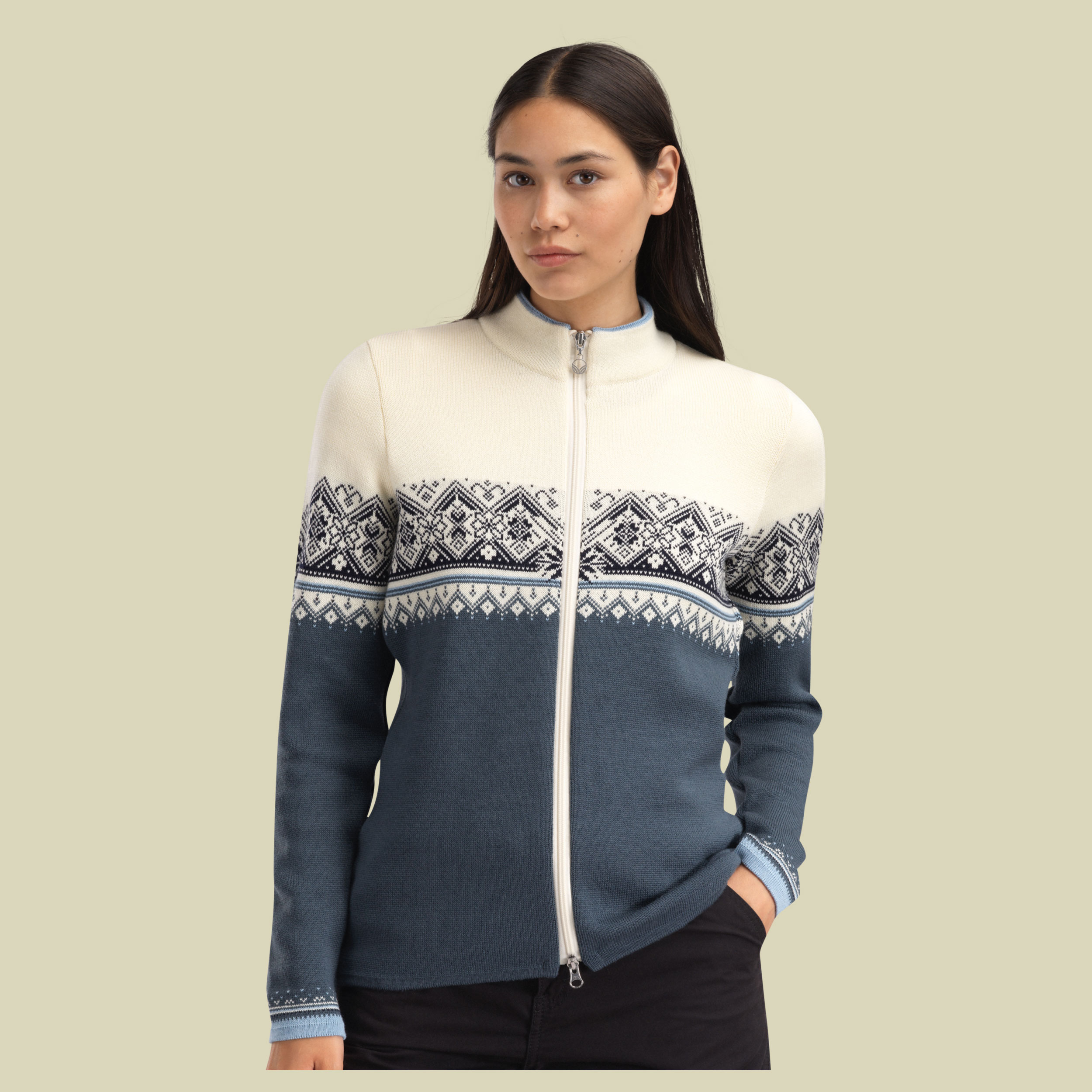 Mortiz Fem. Jacket Women XL mehrfarbig1 - steel offwhite navy