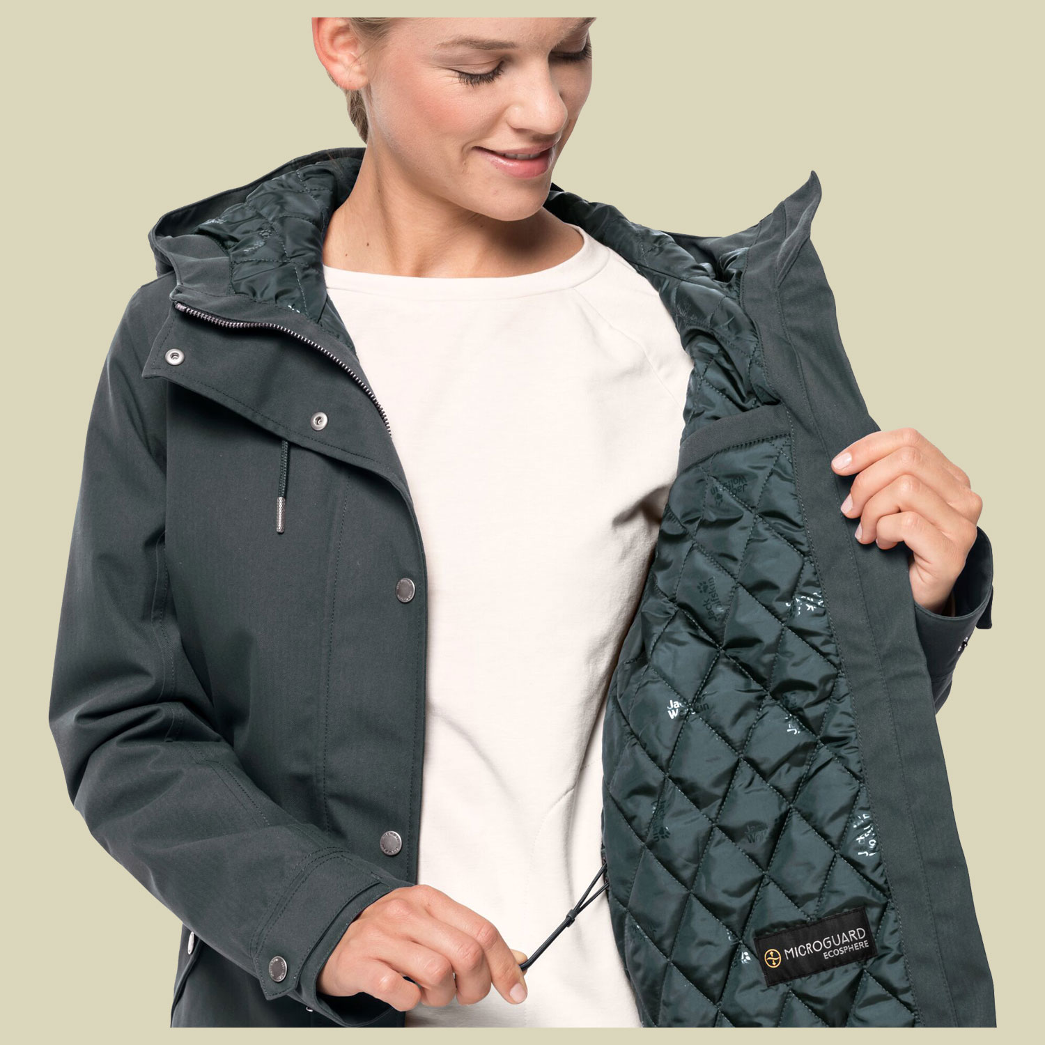 Mora Jacket Women Größe XL Farbe greenish grey