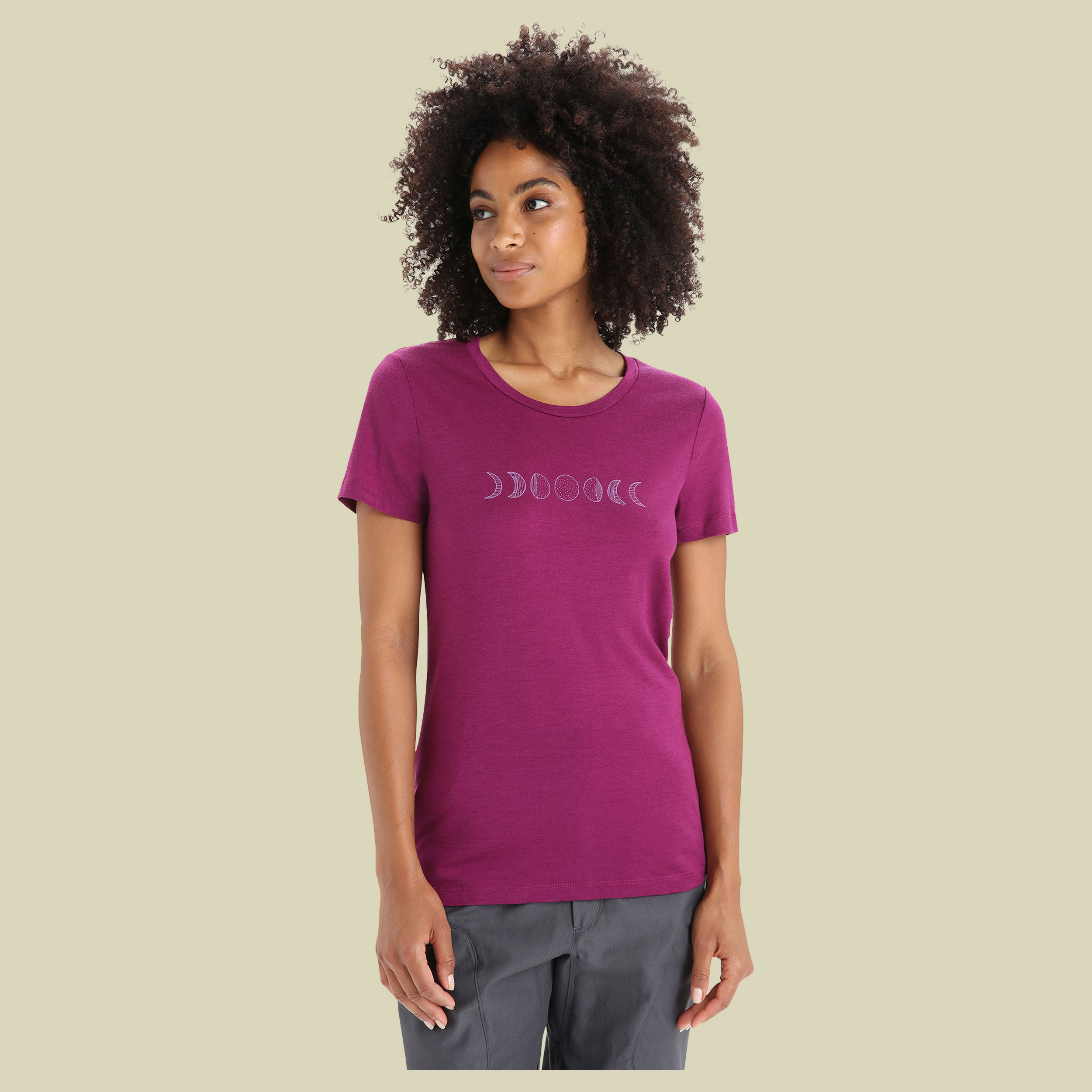 Tech Lite II SS Tee Women Motiv Größe XL Farbe moon phase-go berry