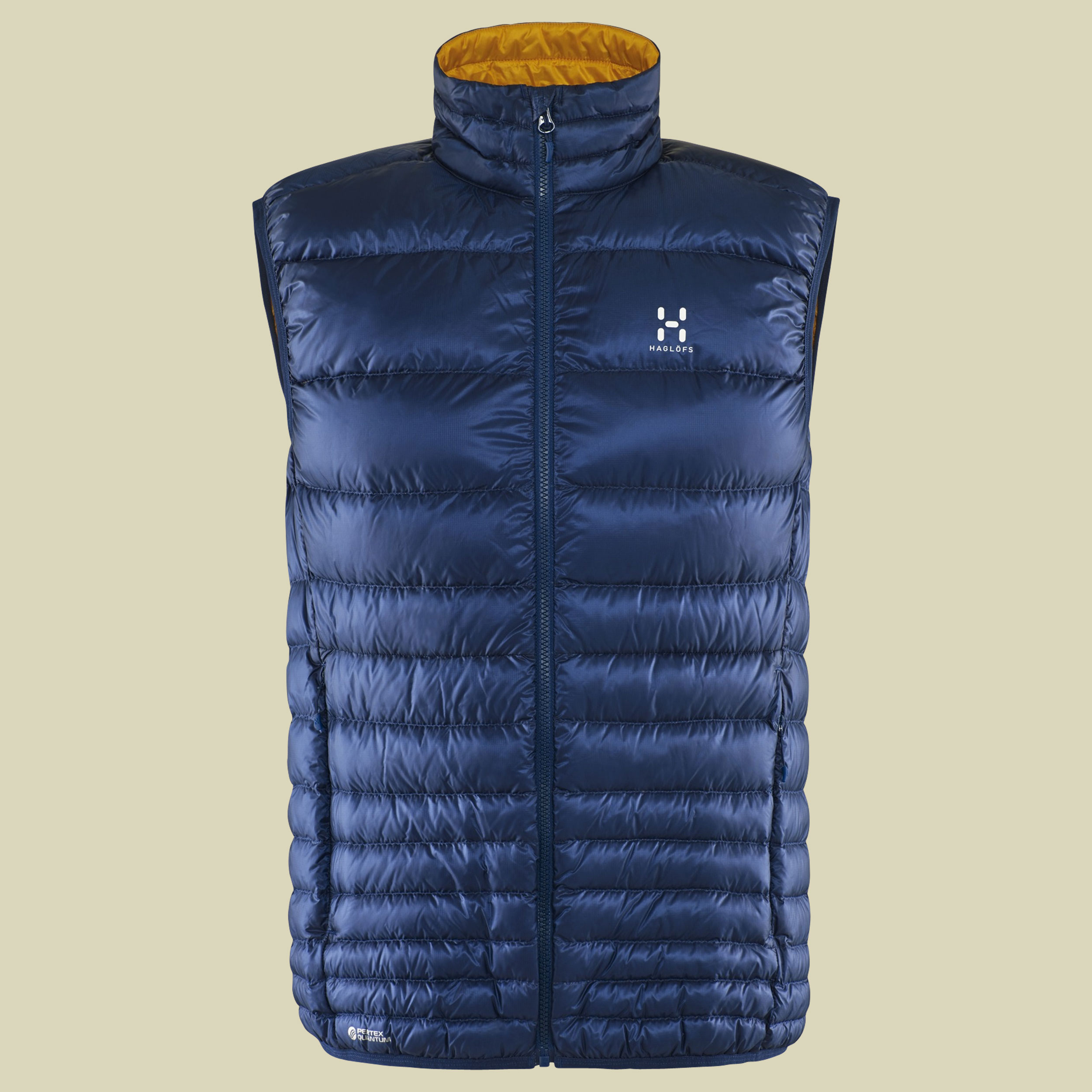 Essens III Down Vest Men Größe S Farbe hurricane blue/saffron