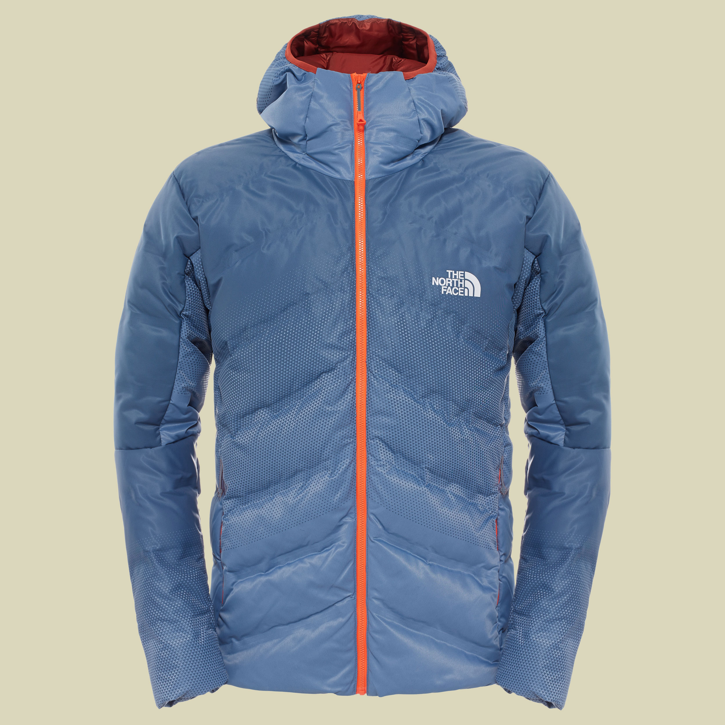 FuseForm Dot Matrix Hooded Down Jacket Men Größe S Farbe Conquer Blue Tri Matrix