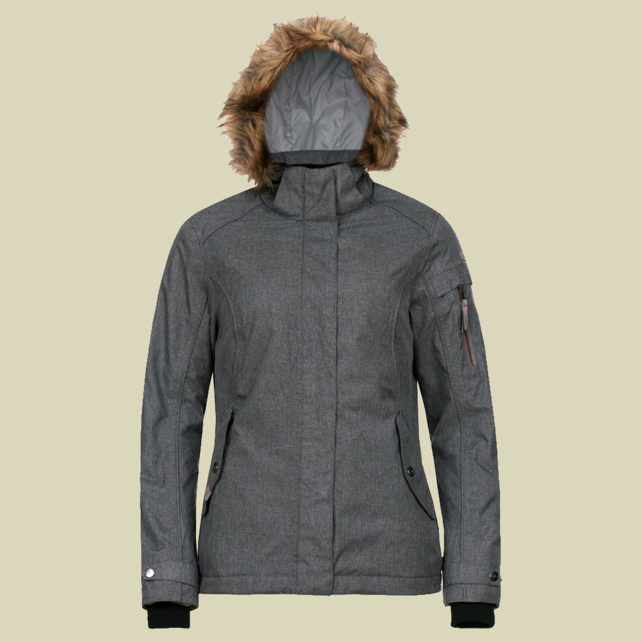 Woman Shell Jacket Zip Hood CMP 3Z24646 Größe 34 Farbe grey meliert - argento tango