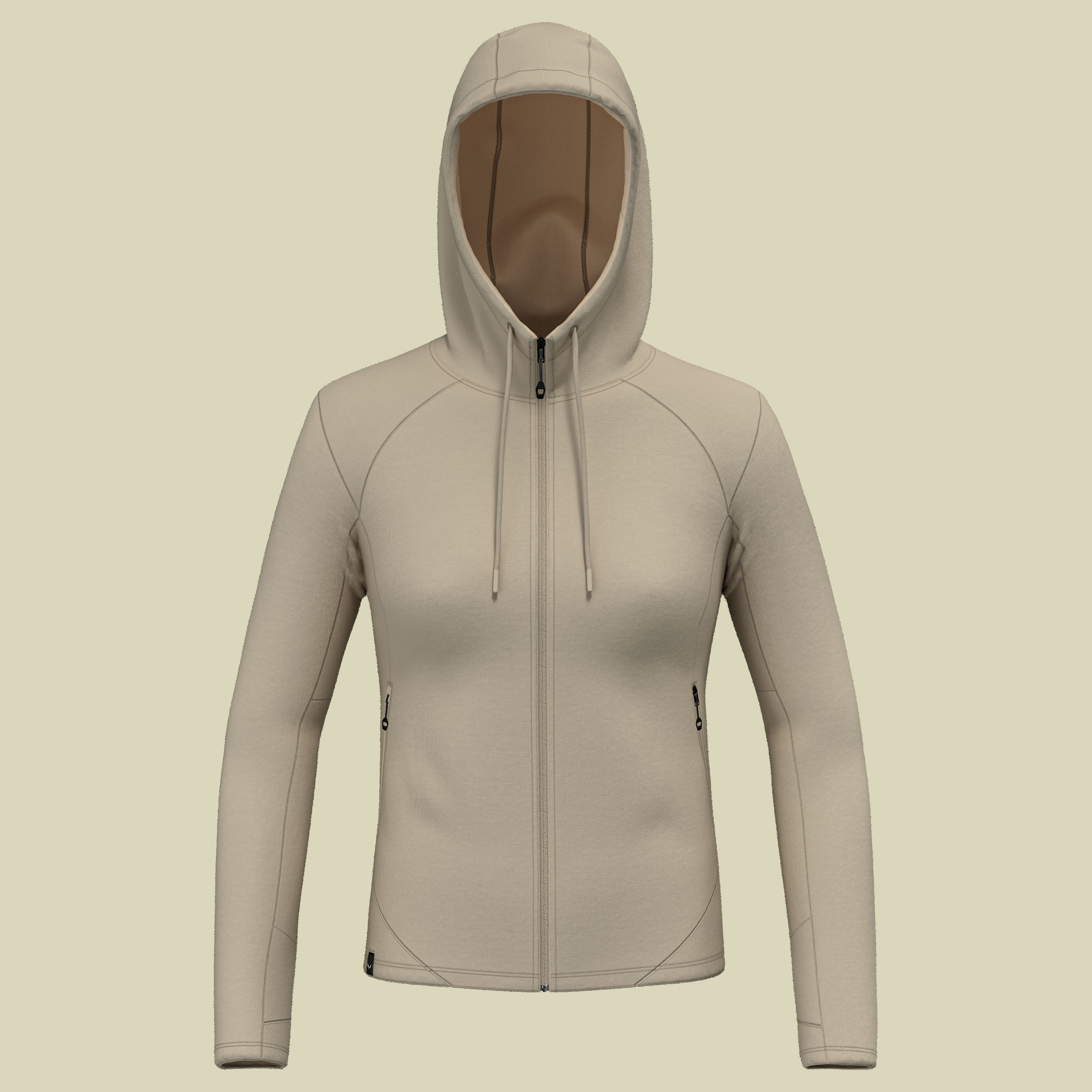 Fanes Merino HD Jacket Women beige 44 - quicksand