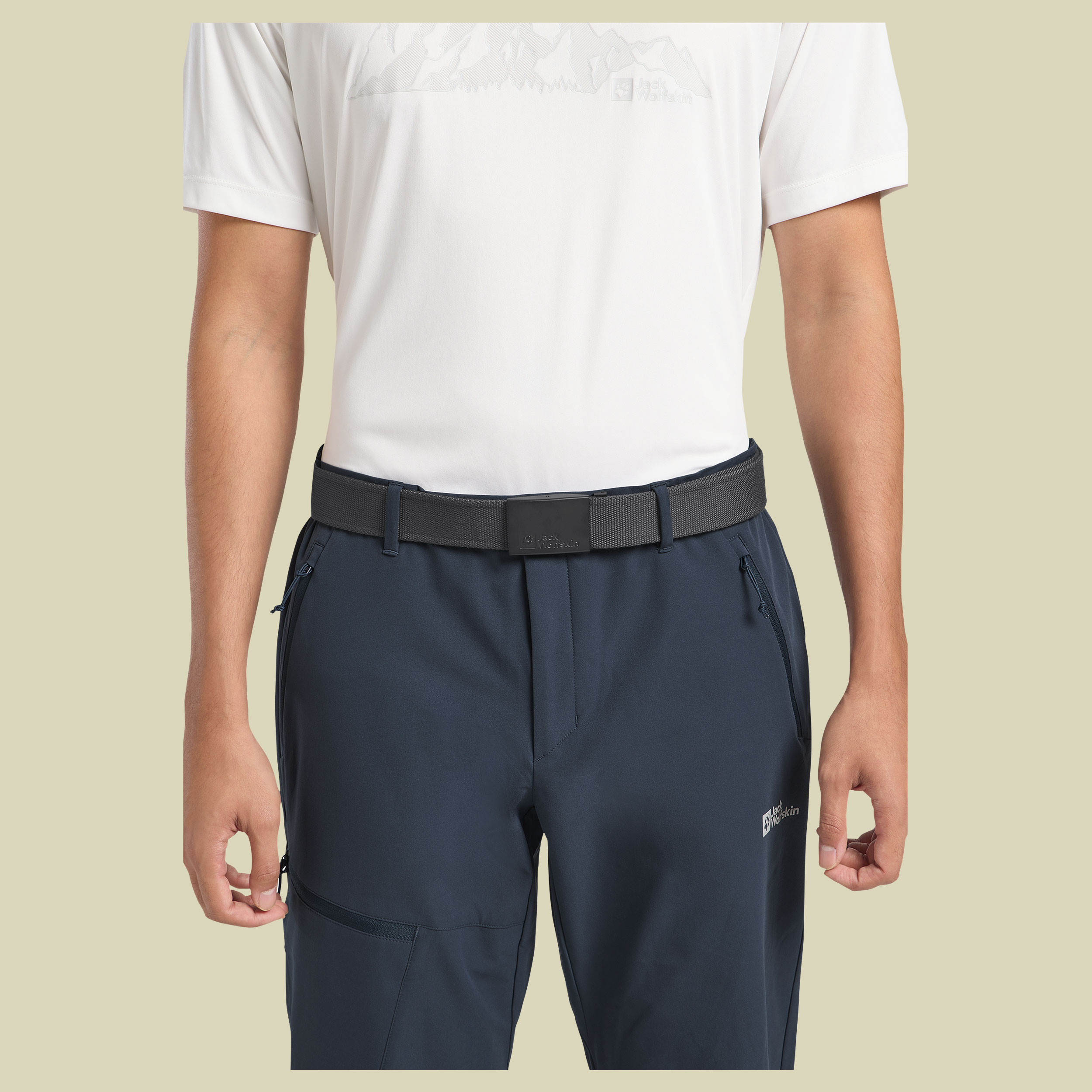 Hidden Belt 110 cm grau - dark grey