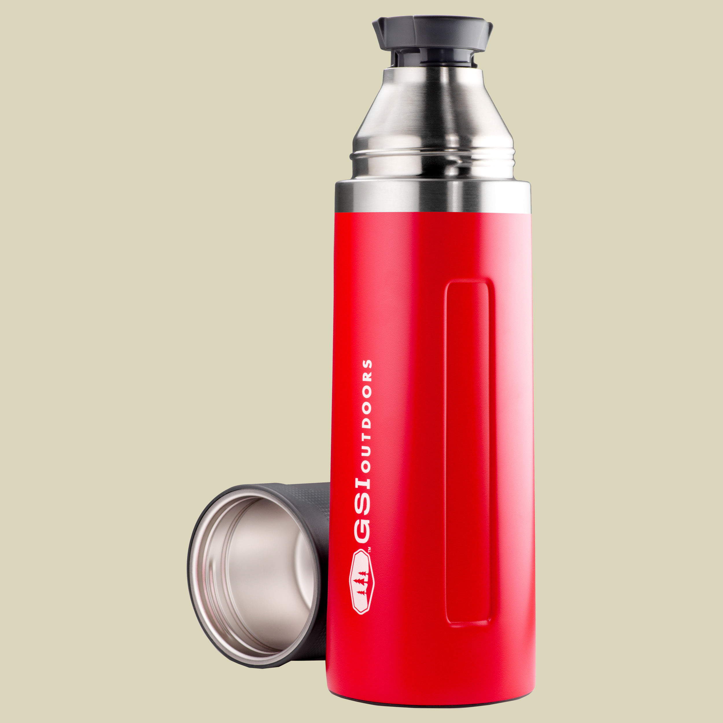 Glacier Stainless 1 Liter Vacuum Bottle Volumen 1,0 Farbe red