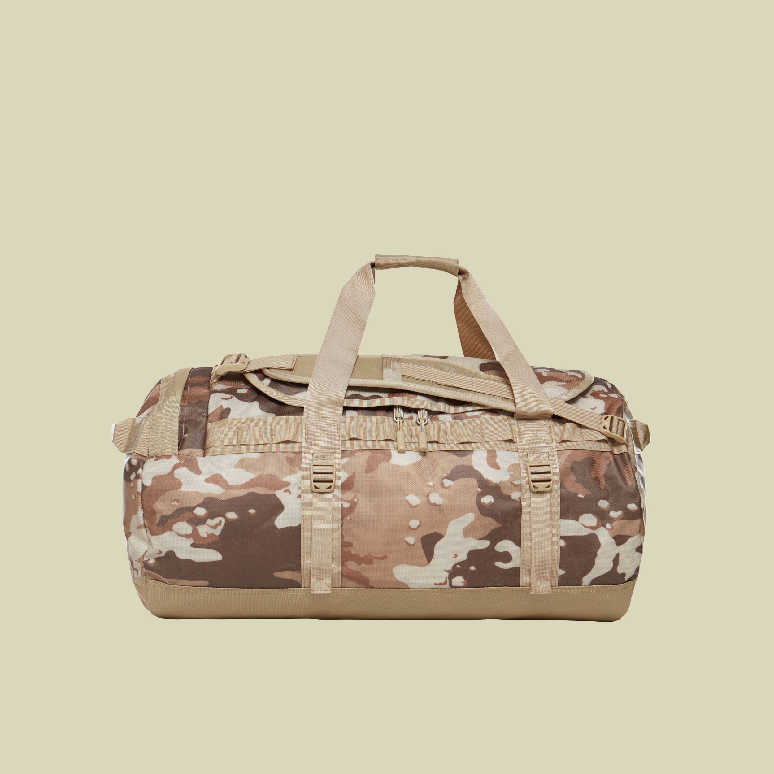 Base Camp Duffel M Volumen 71 Farbe moab khaki woodchip camo desert print/twill beige