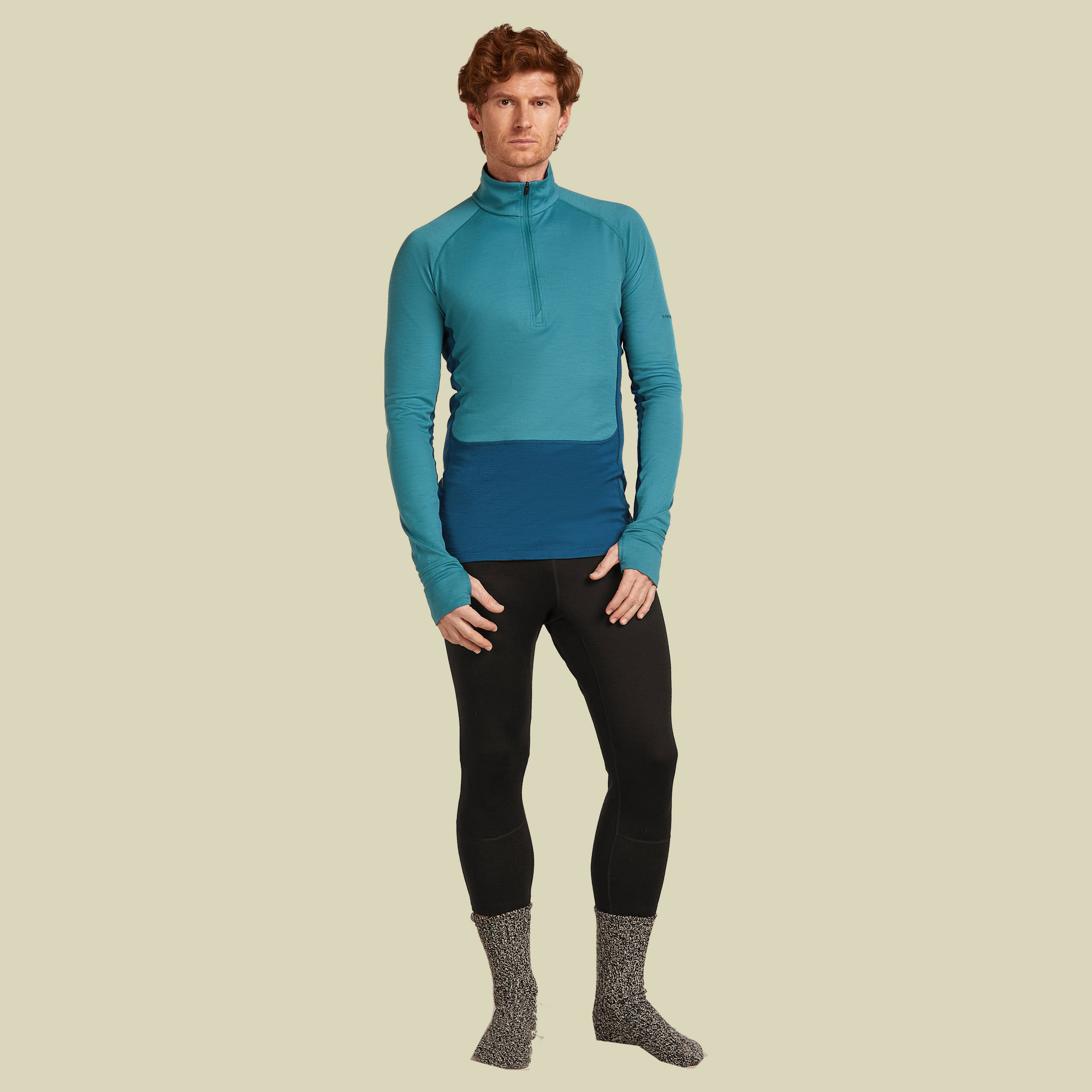 Merino 200 ZoneKnit™ LS Half Zip Men Merino 200 ZoneKnit™ LS Half Zip Men XL blau - atlantis/topaz/CB