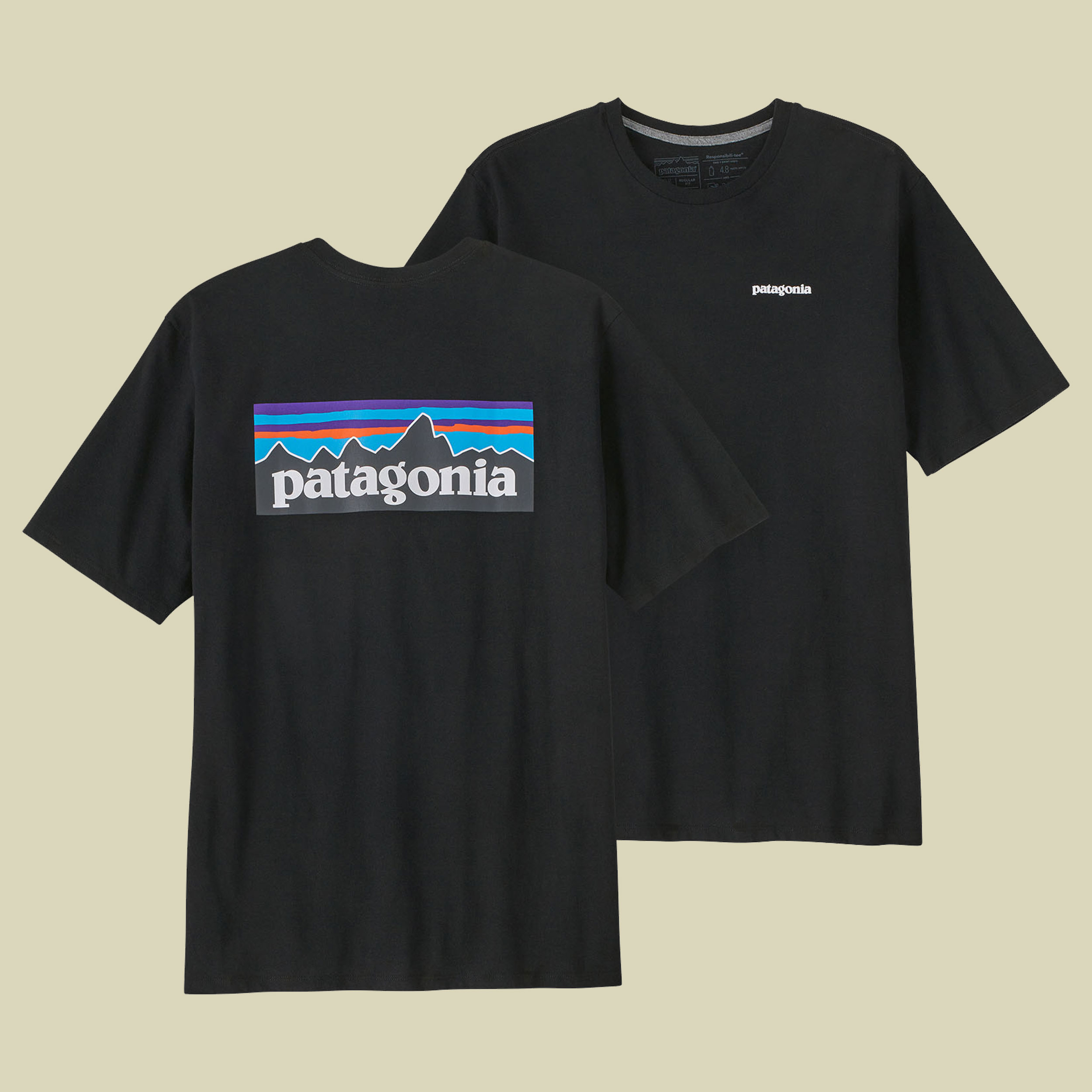 P-6 Logo Responsibili-Tee Men black S - Farbe black