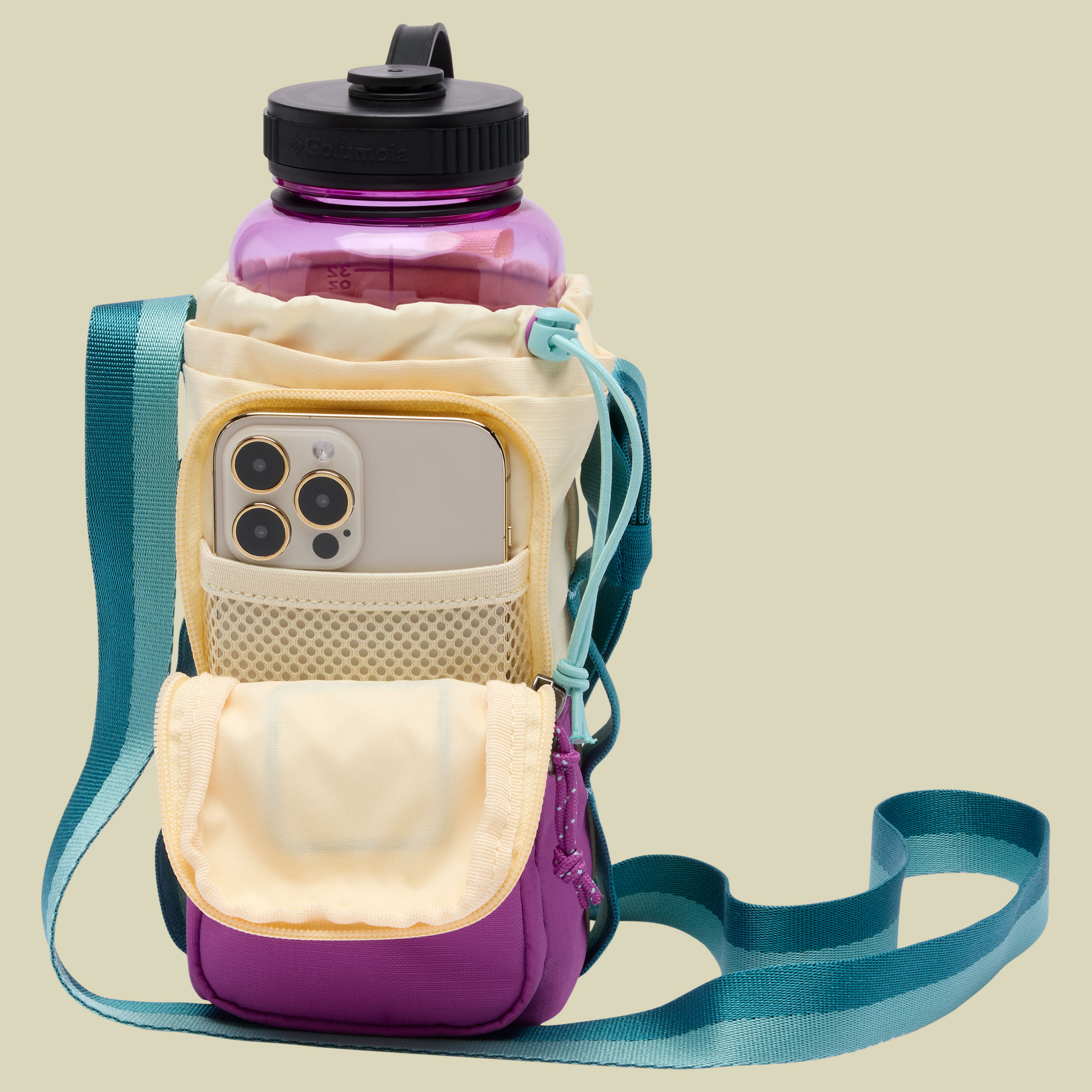 Trail Traveler Water Bottle Sling 2 L gelb - lemon wash/razzle/river blue