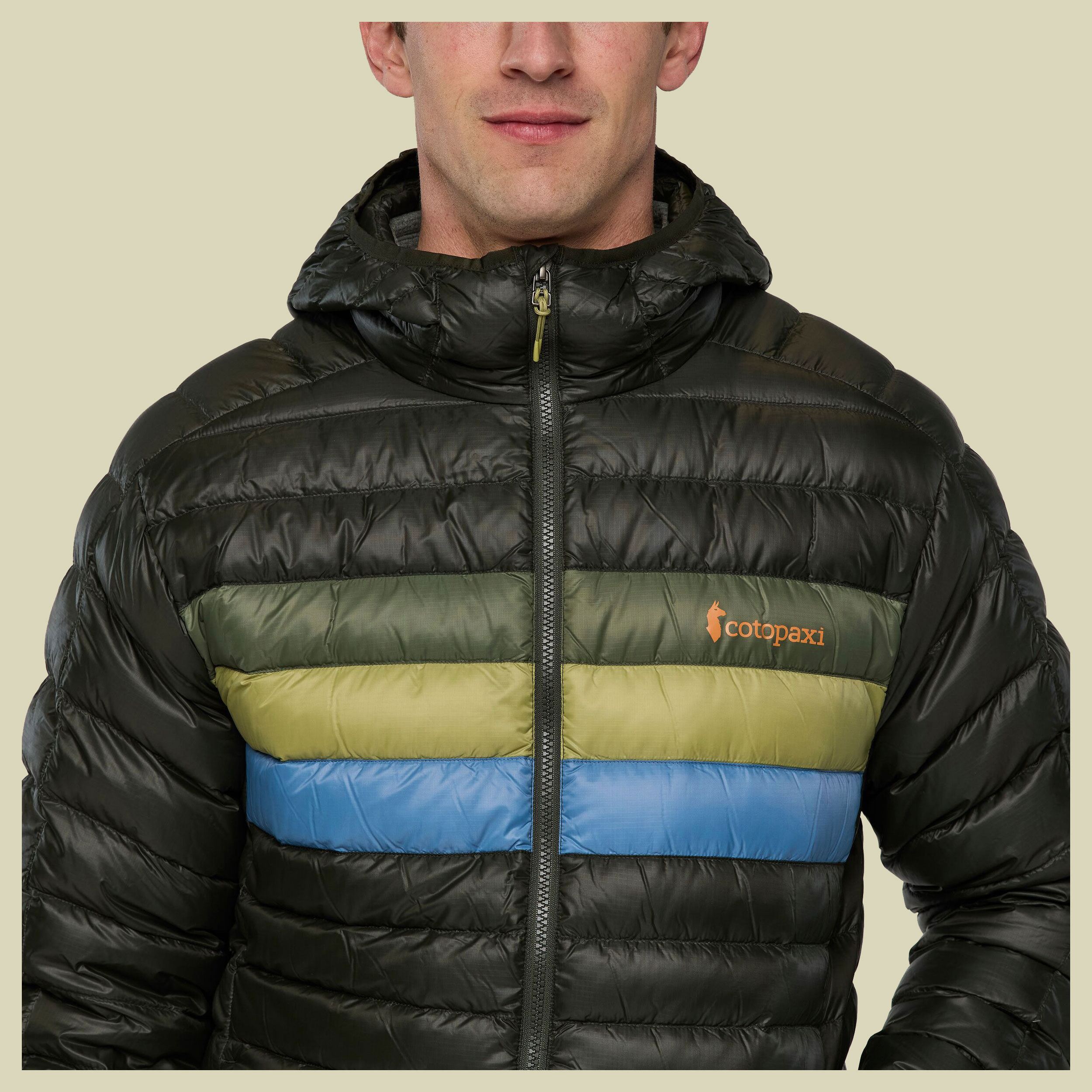 Fuego Down Hooded Jacket Men S grau