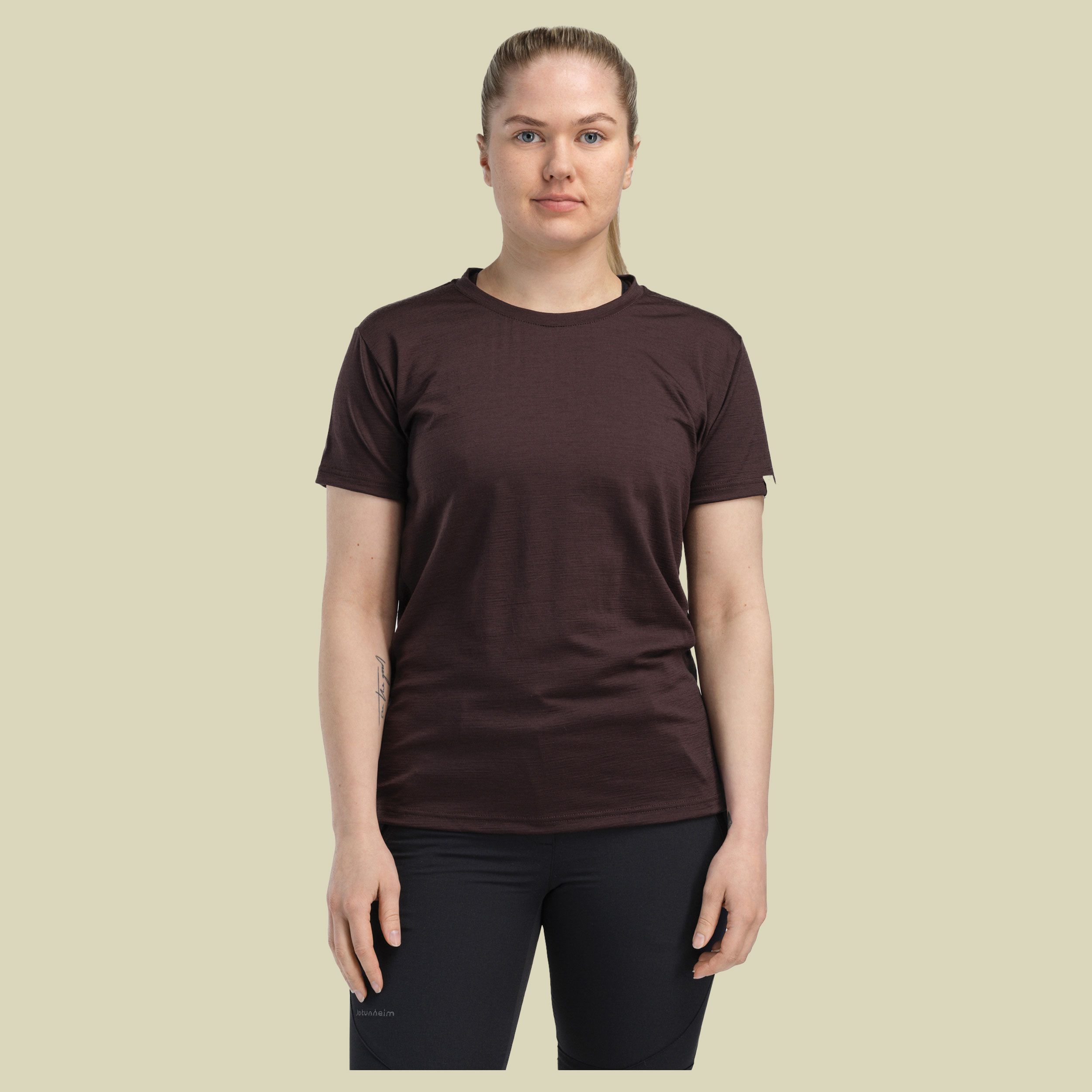 LightWool 180 Classic Tee Women S lila - chocolate plum