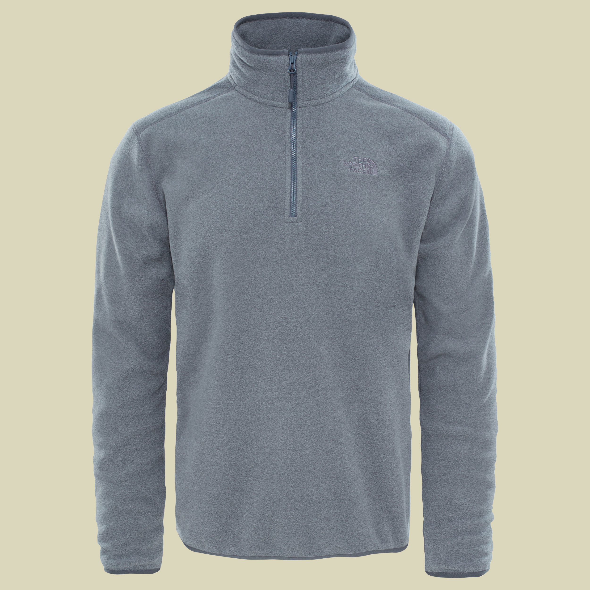 100 Glacier 1/4 Zip Men Größe XXL Farbe TNF medium grey heather/high rise grey