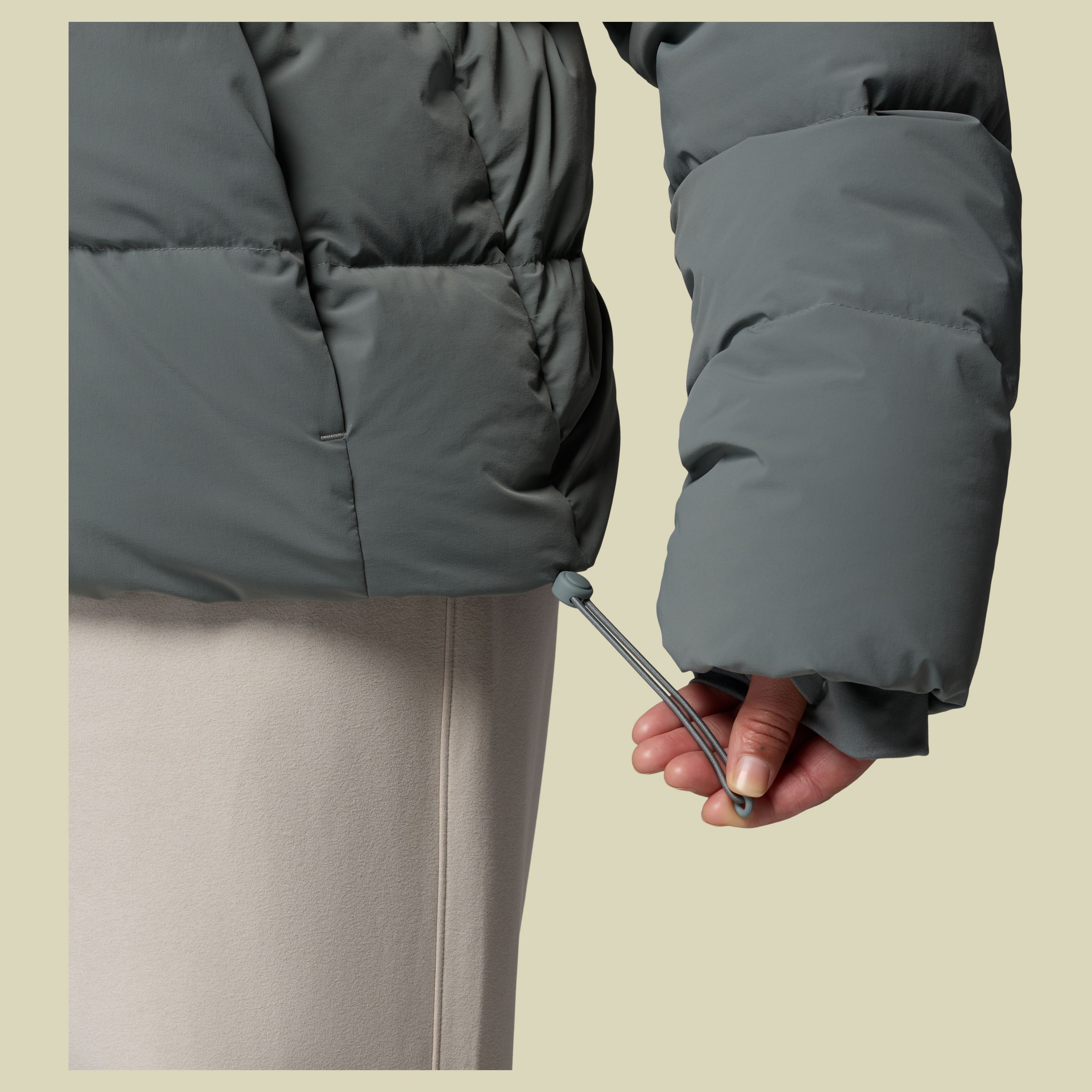 Amaze Puff Hooded Jacket Women S grau- sedona sage
