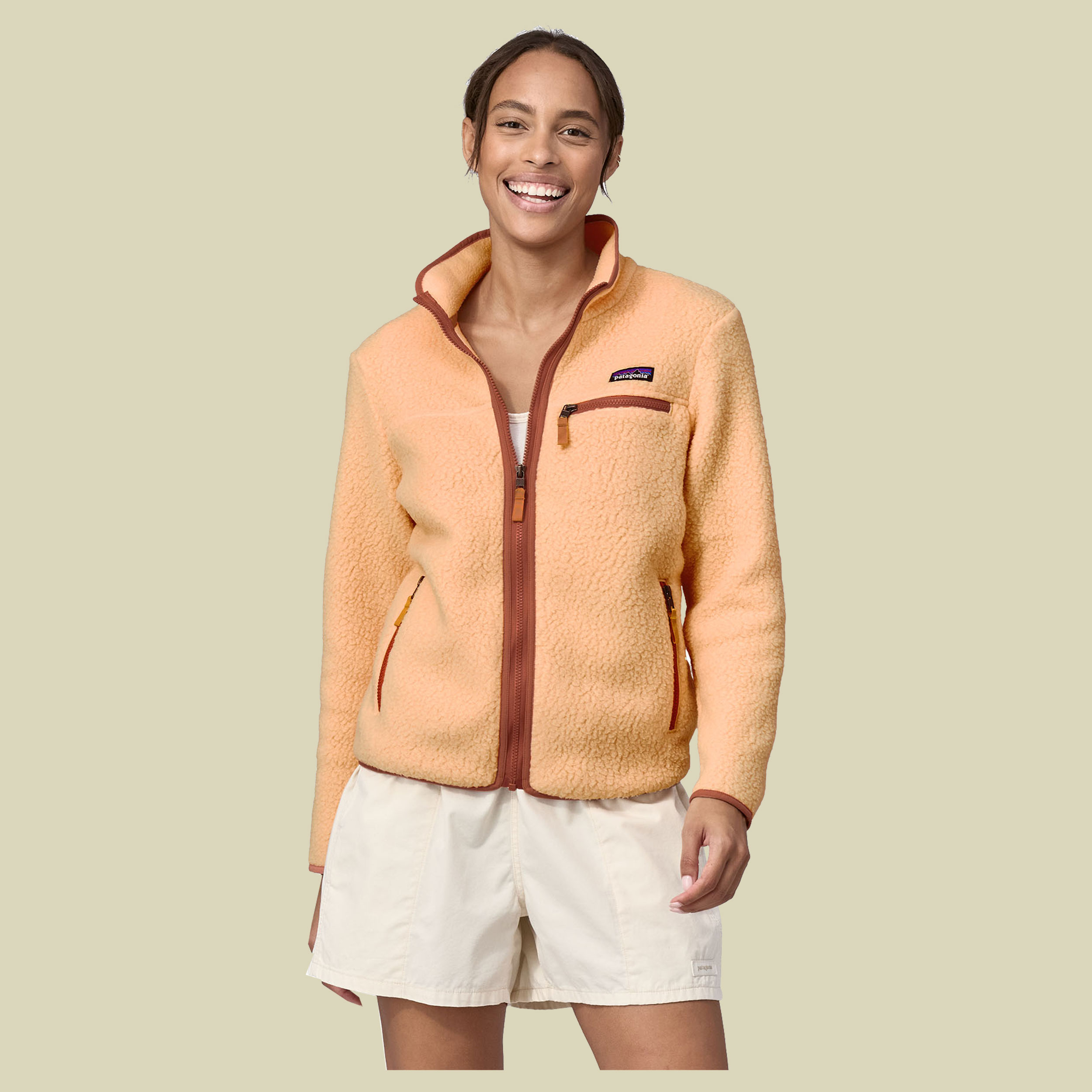 Retro Pile Jacket Women beige M - sandy melon