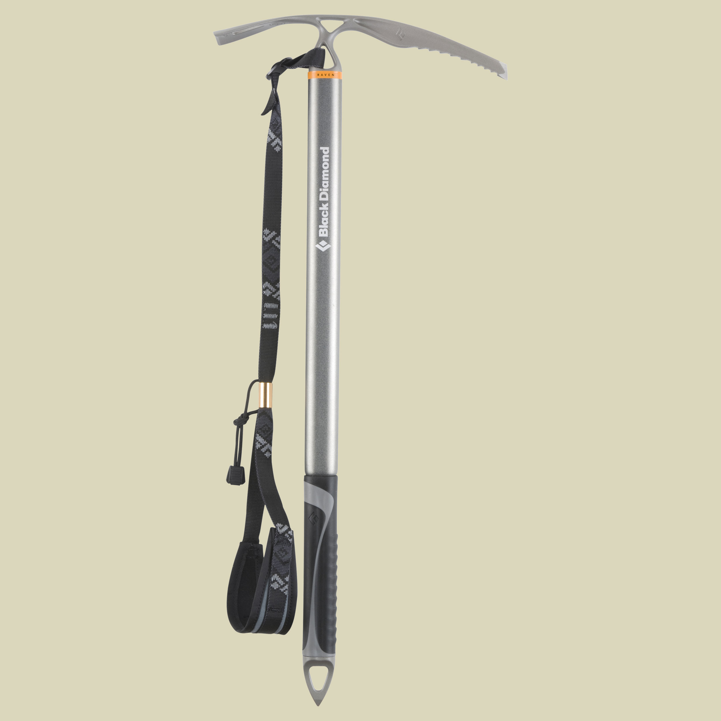 Raven Ice Axe with Grip Länge 60 cm Farbe gray