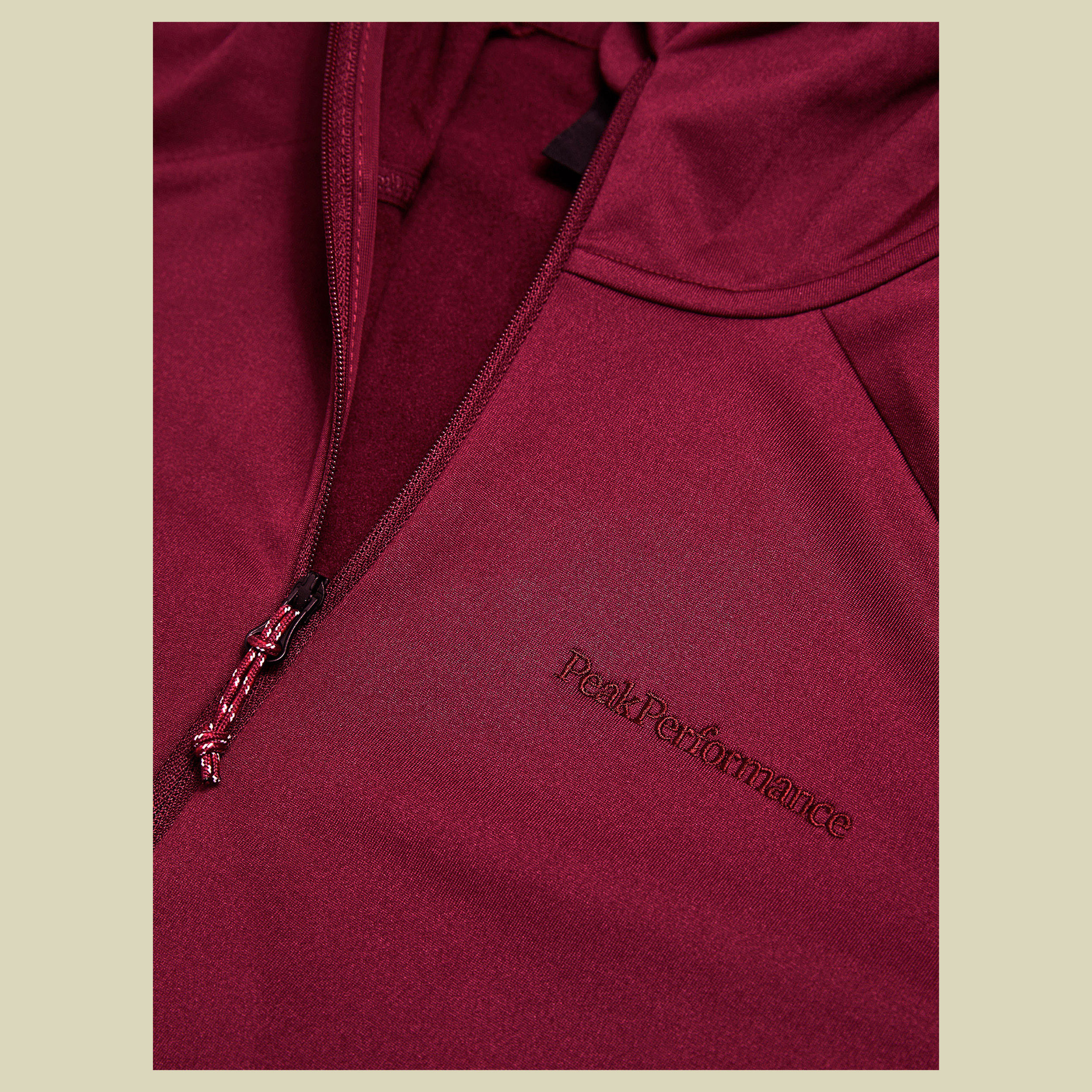 Light Zip Hood Women rot XL - Farbe vertical zenith