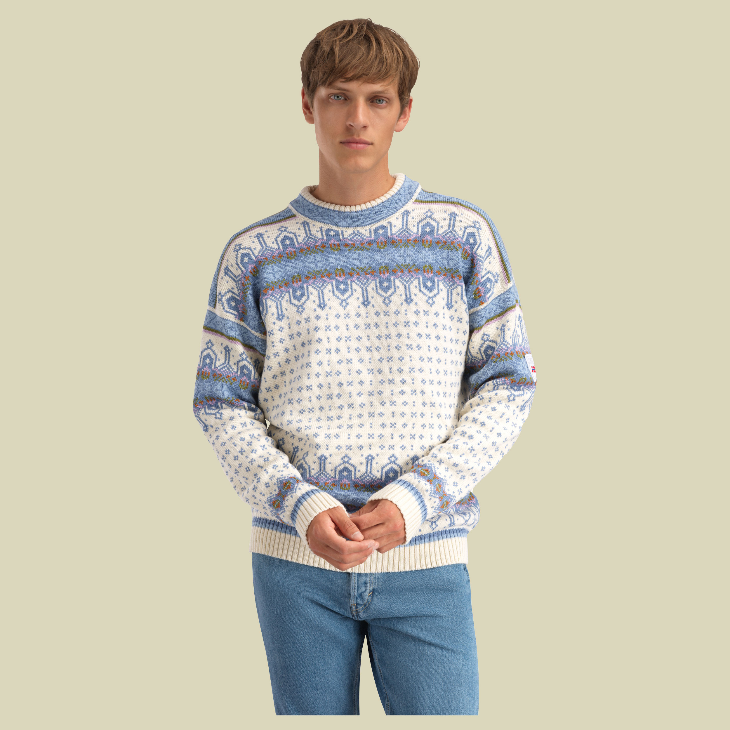 Albertville Masc. Sweater Men XL blau - offwhite blue shadow