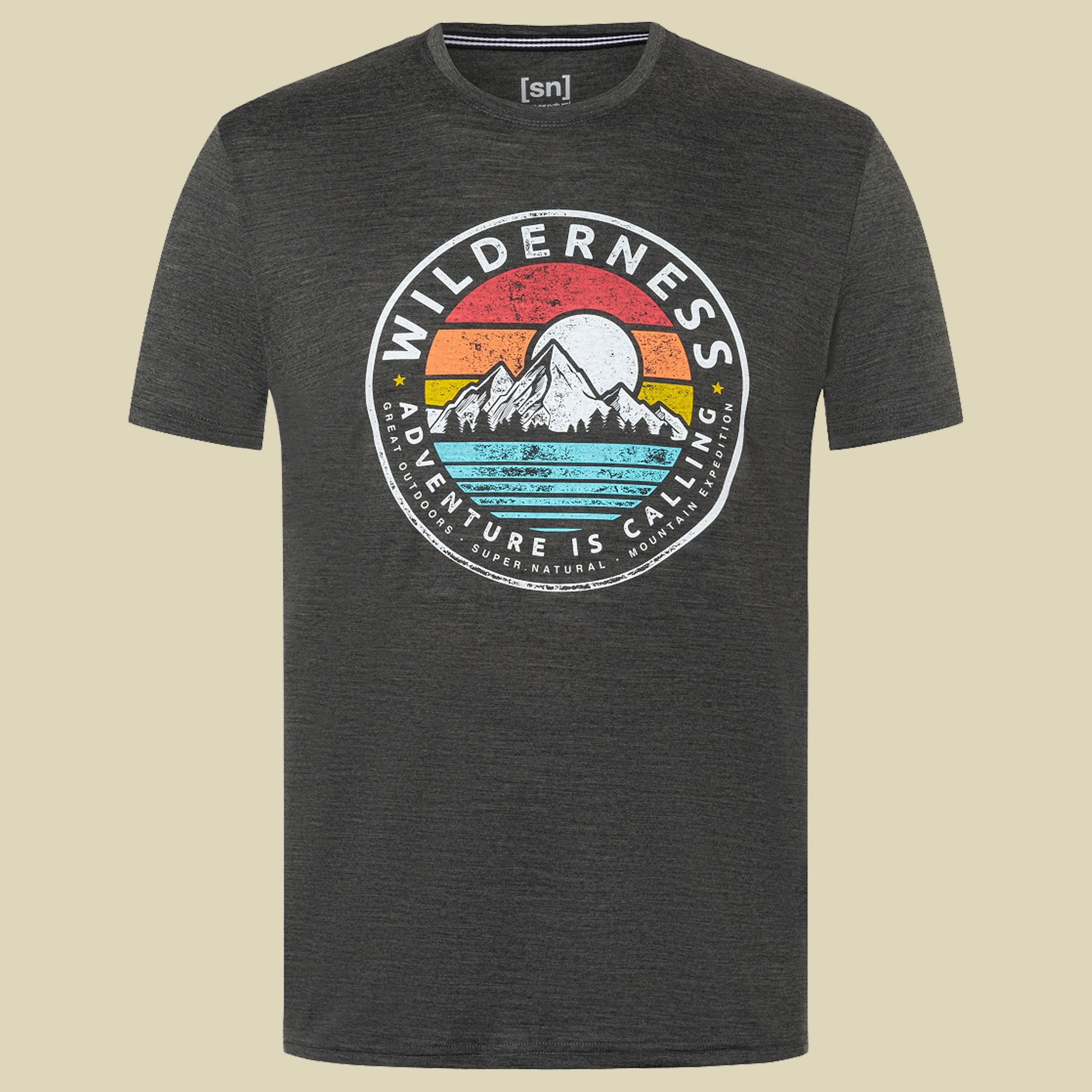 Wilderness Tee Men Größe XL Farbe pirate grey melange/various