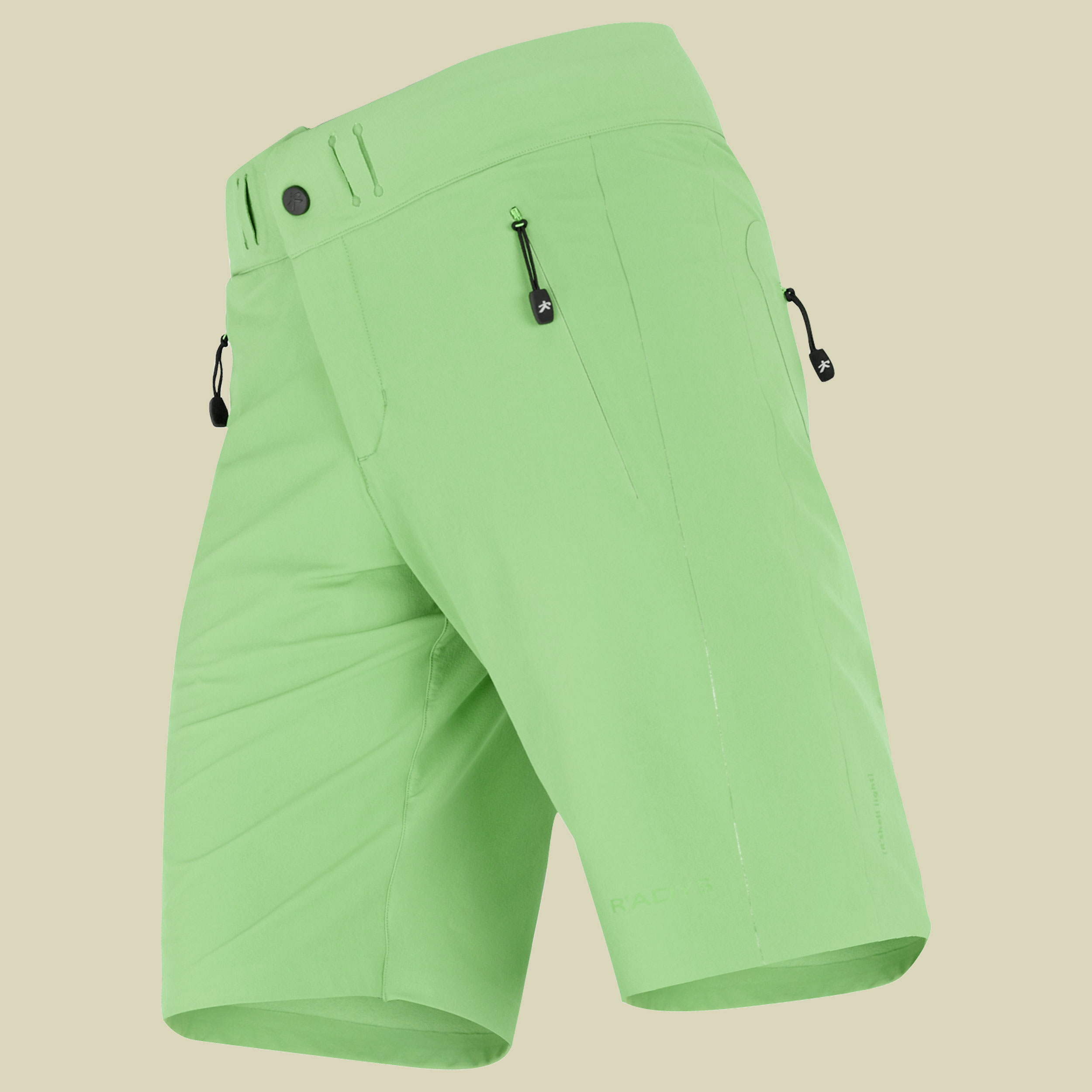 R 16 kurze Bergsport Hose Women Größe M Farbe green