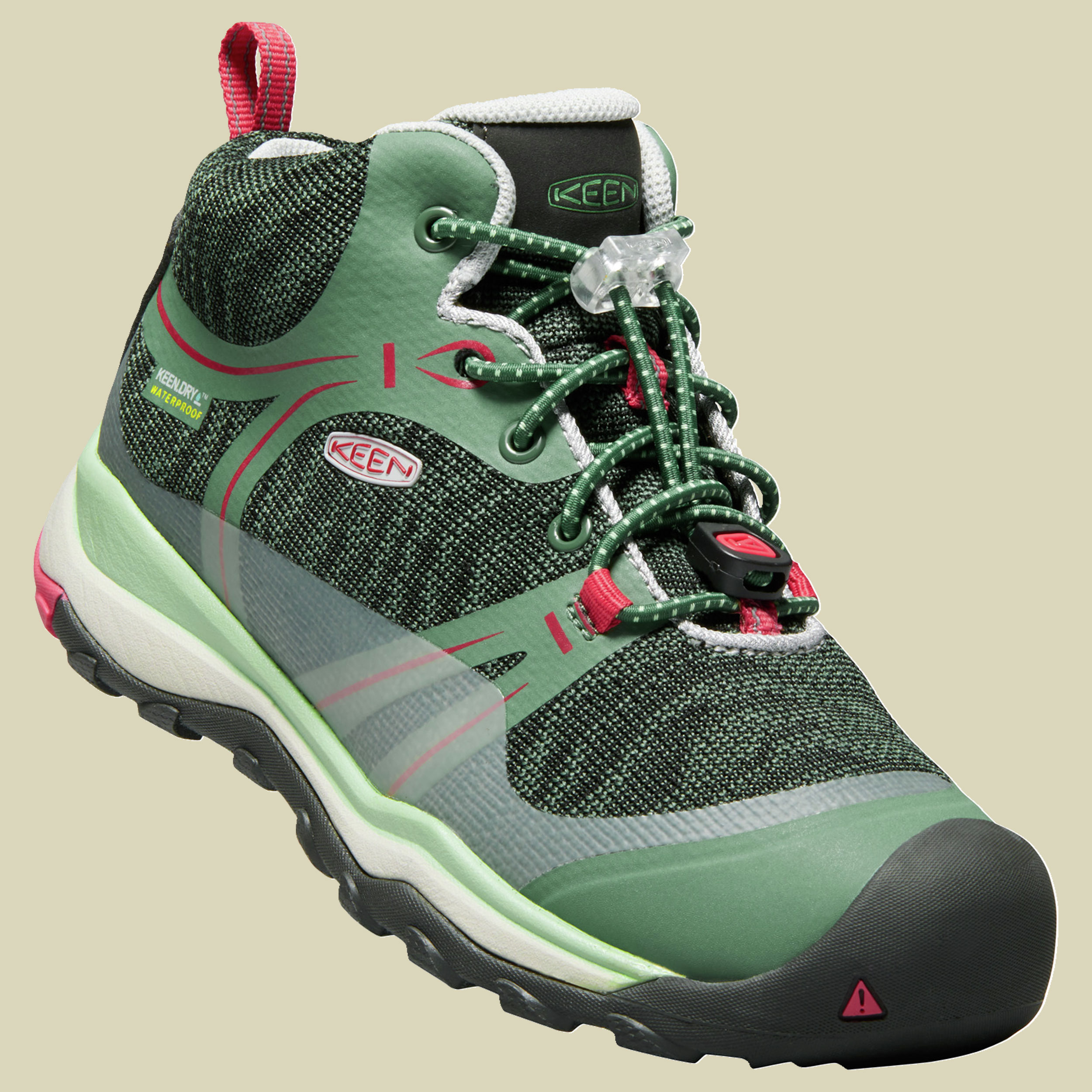 Kids Terradora Mid WP Größe 32-33 Farbe duck green/quiet green