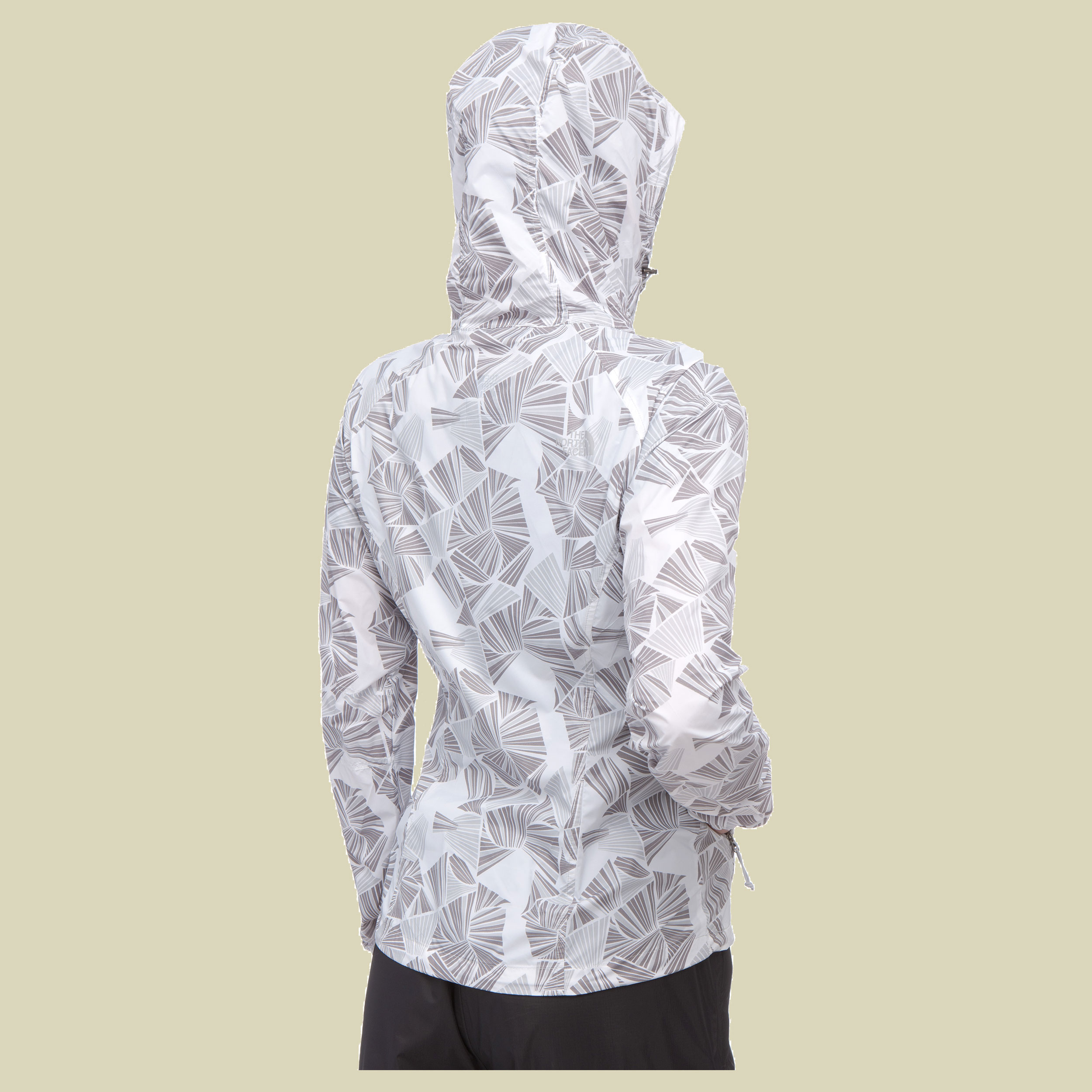 Flyweight Hoodie Women Größe L Farbe high rise grey fan print