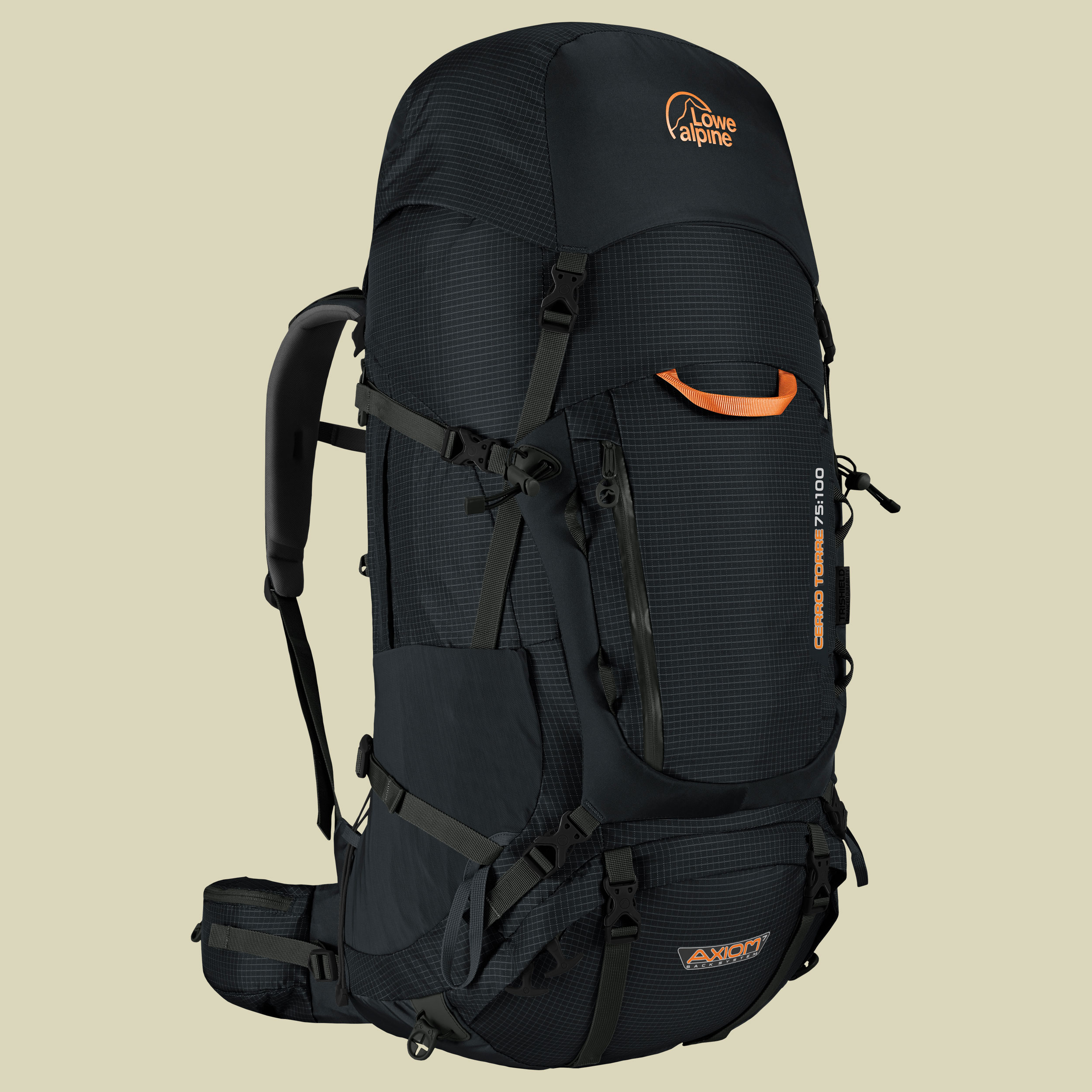 Cerro Torre 75:100 Volumen 75 L + 20 L Farbe black