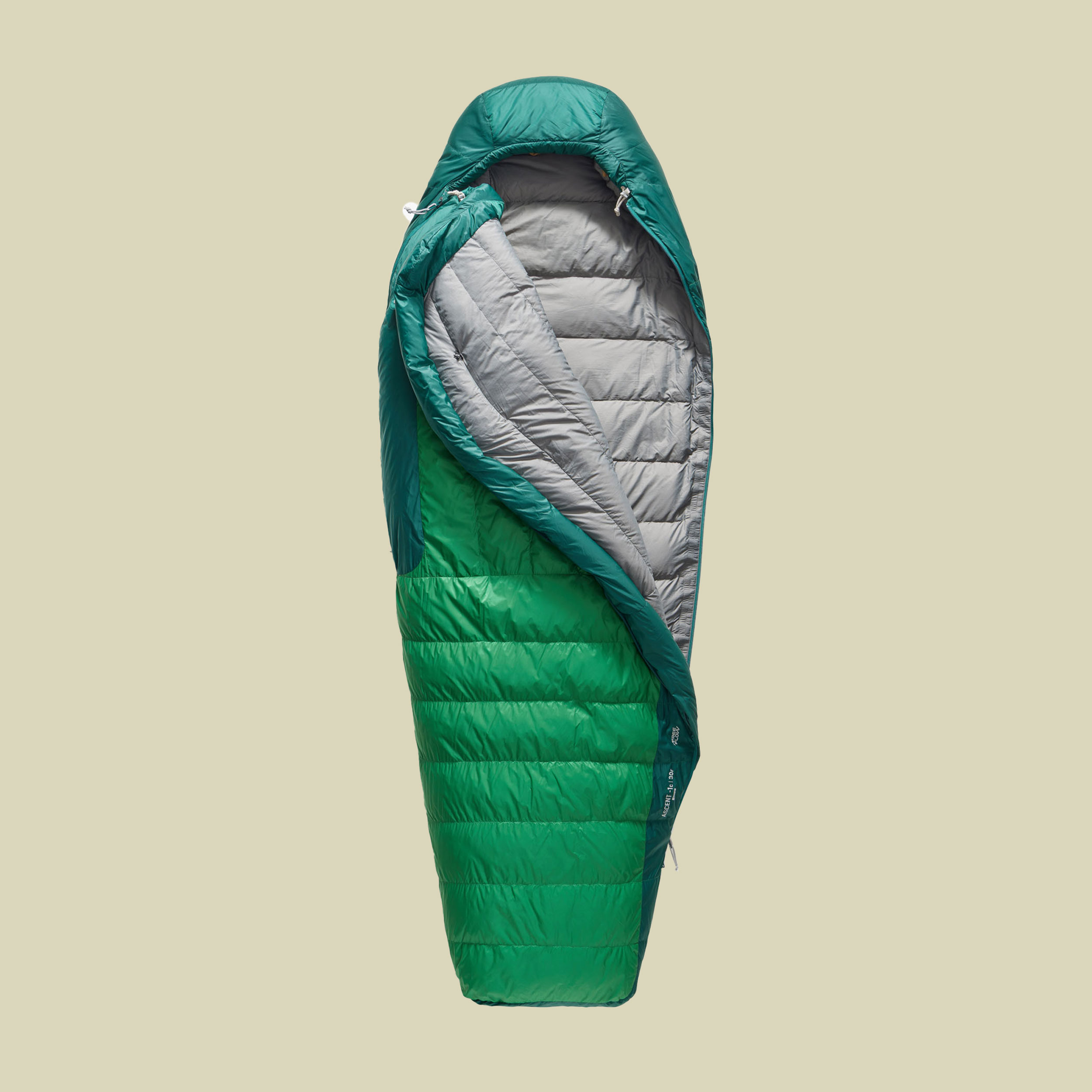 Ascent Down Sleeping Bag -9C grün regular 185 cm - Farbe rain forest
