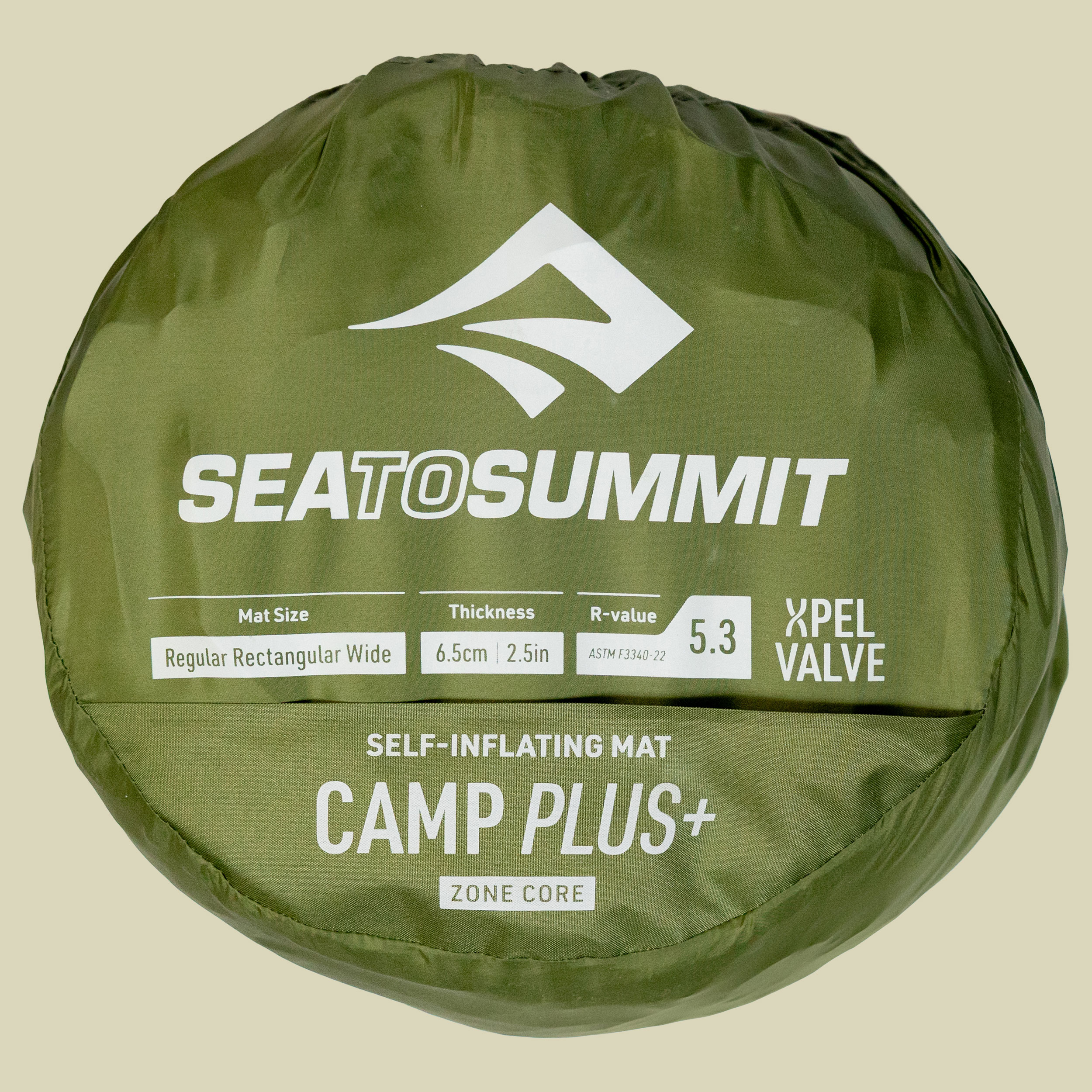 Camp Plus Self-Inflating Mat large rectangular grün - Farbe cypress