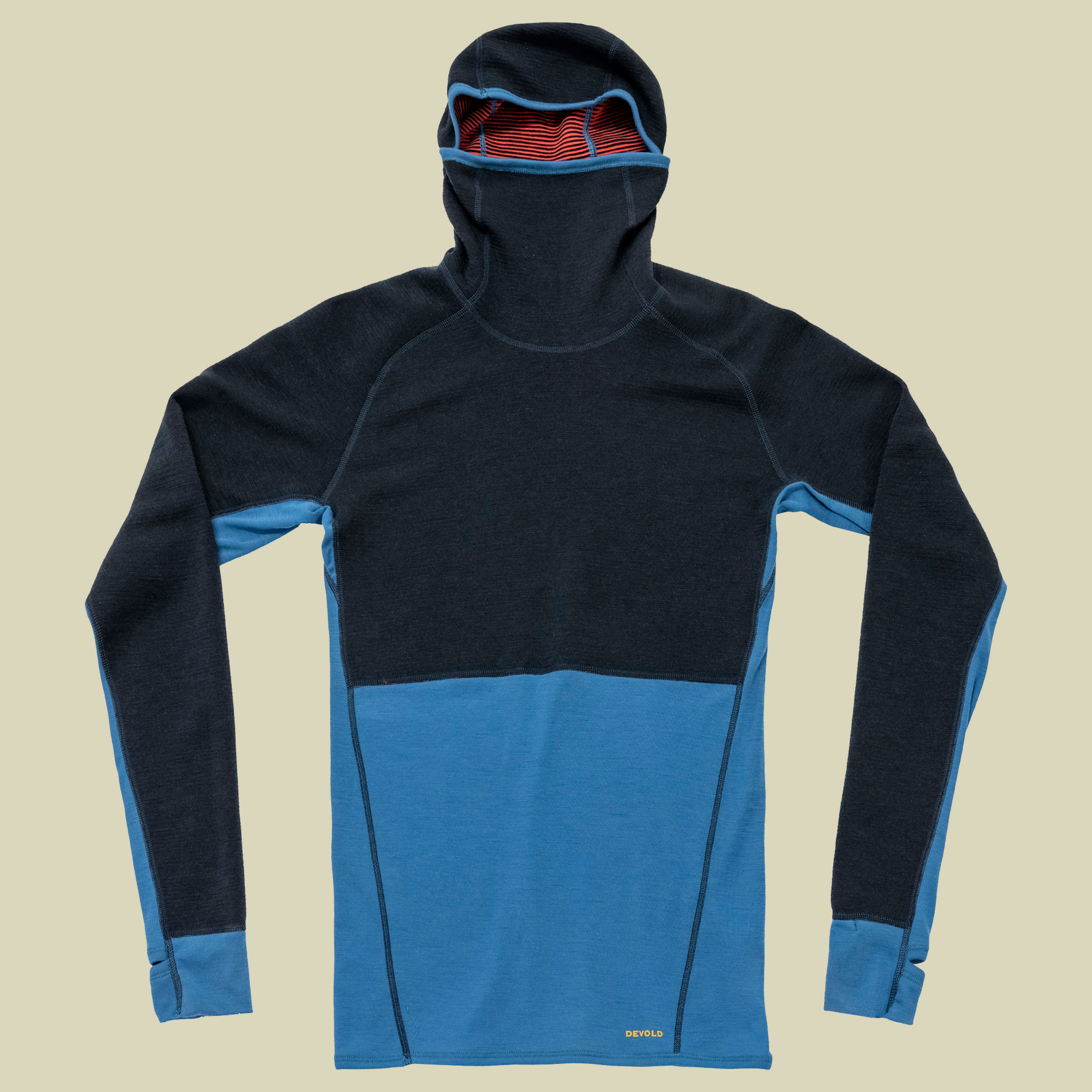 Tuvegga Merino Hoodie Man XL mehrfarbig - cayenne