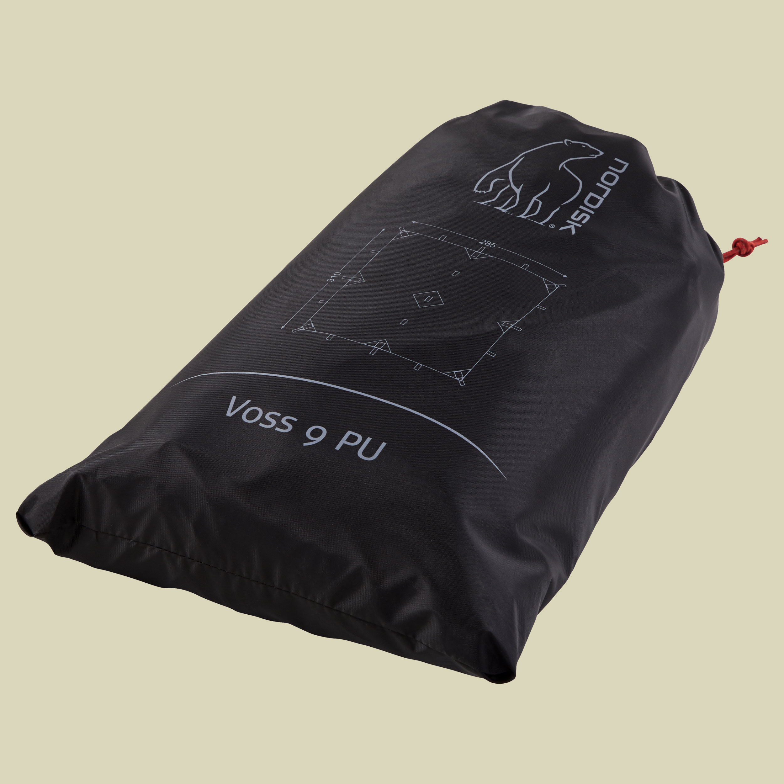 VOSS 9 PU Tarp Größe 310 x 285 cm Farbe dark olive