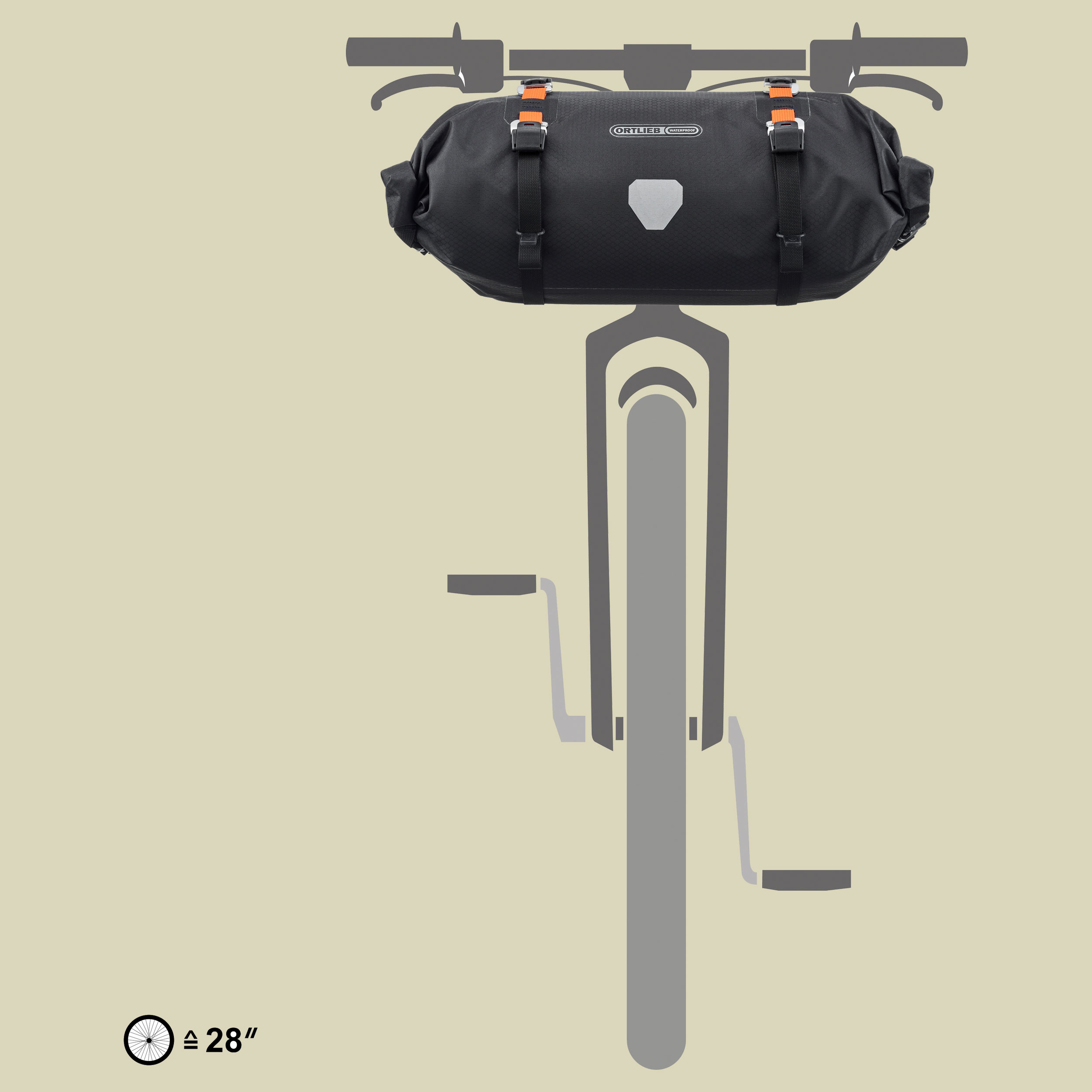 Handlebar-Pack Flex 9L schwarz - black matt