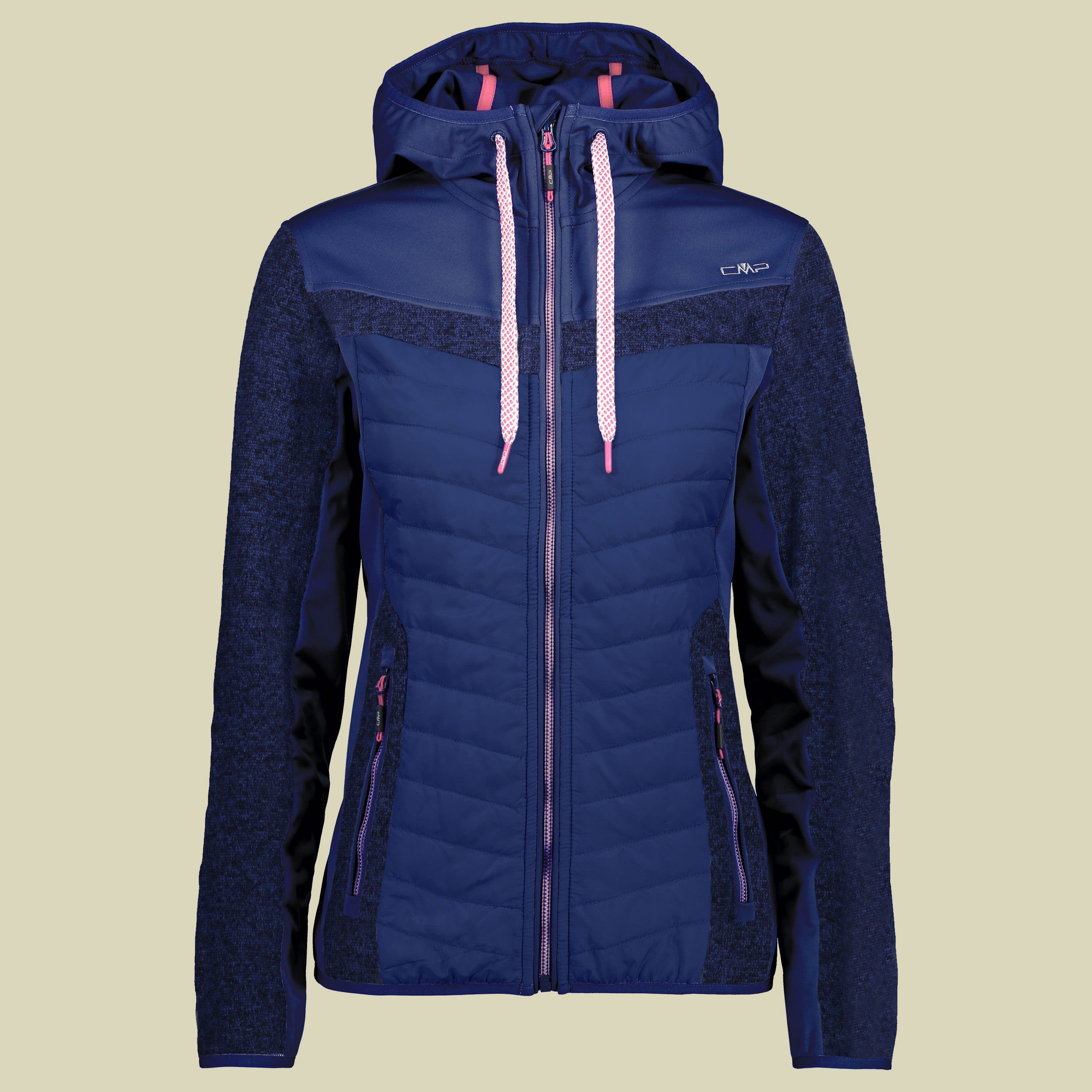 Woman Fix Hood Hybrid Jacket 38H7006 Größe 36 Farbe b.blue-ibisco 03AG