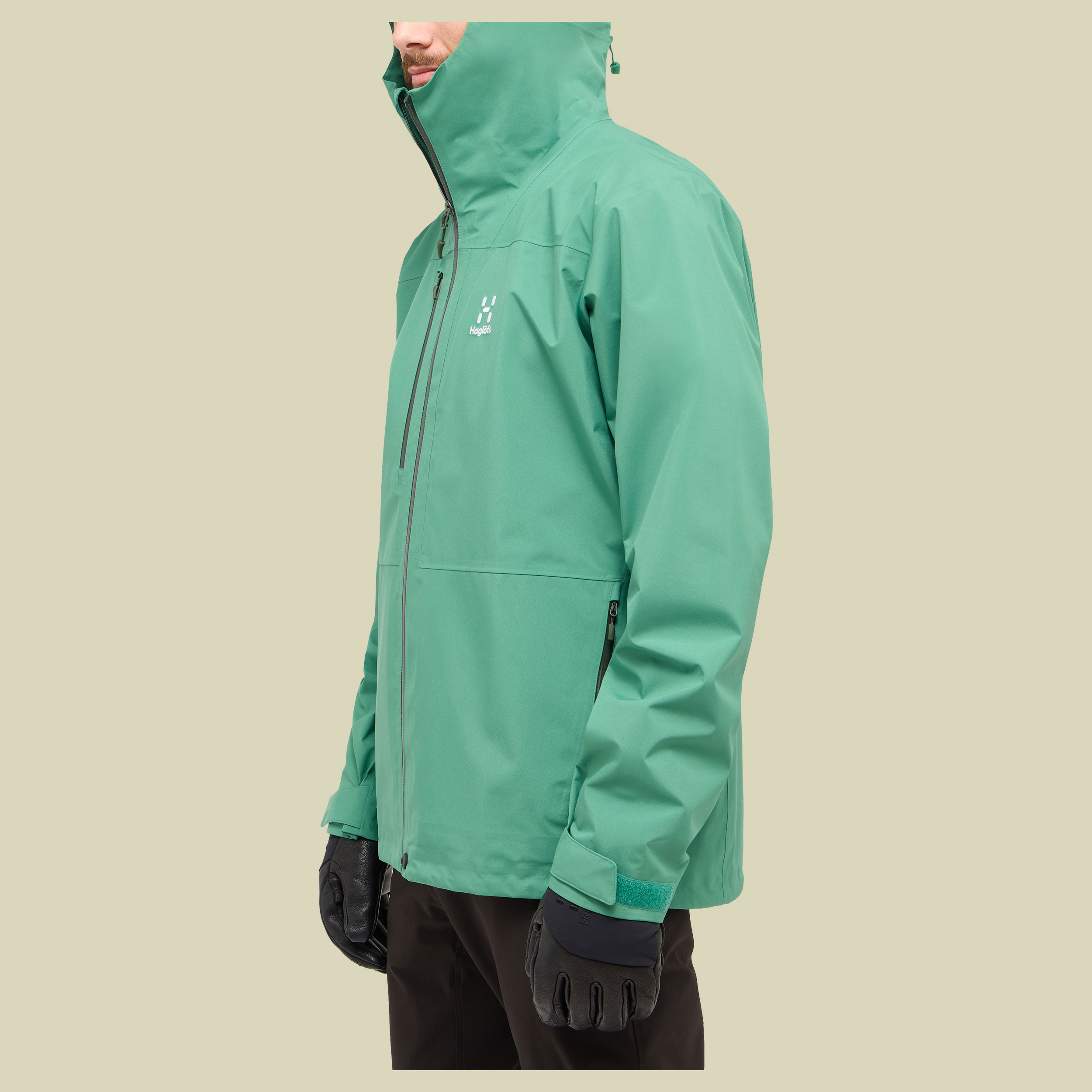 Front Proof Jacket Men grün XL - dk jelly green