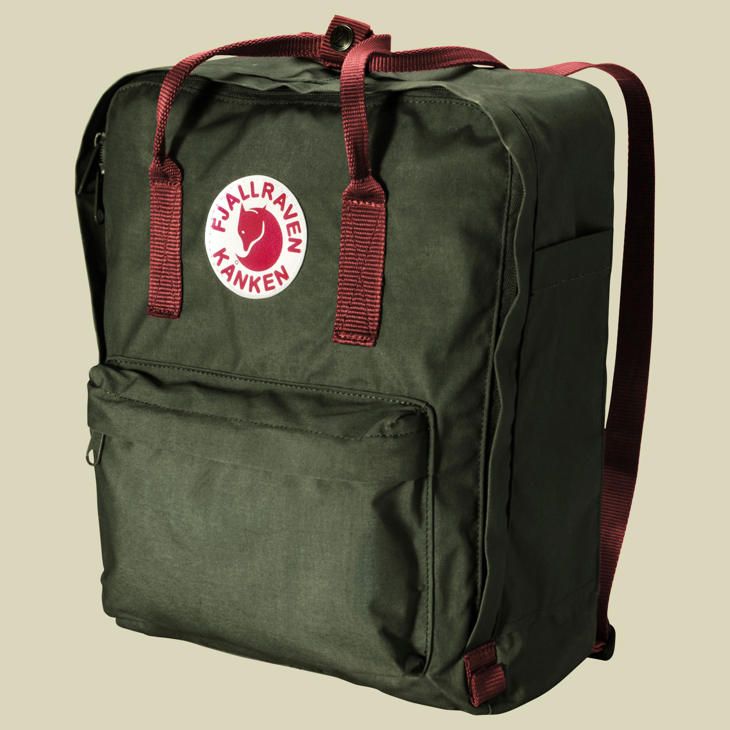 Kanken Volumen 16 Farbe forest green- ox red