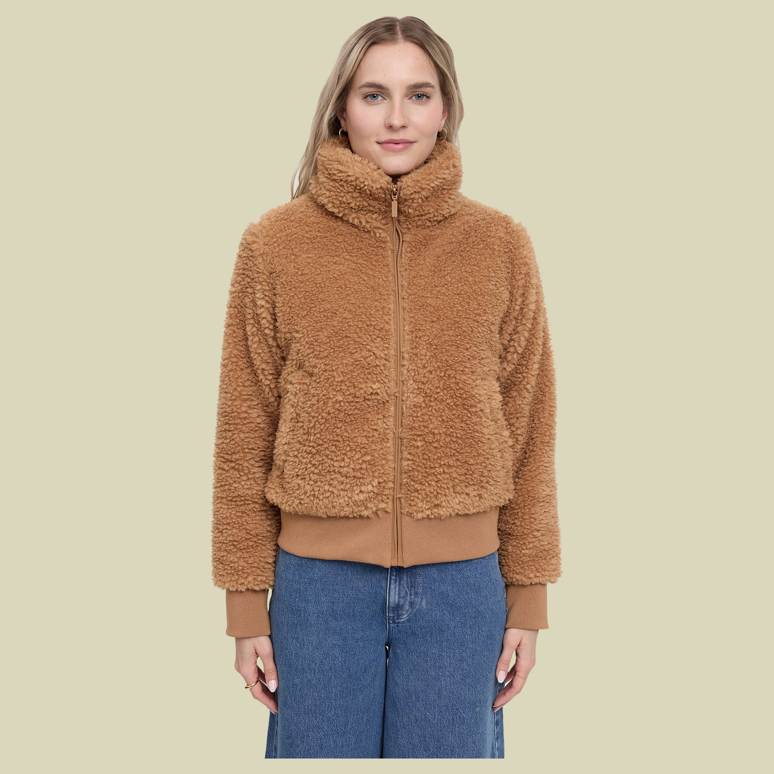 Faux-Fur Blouson Women XS braun - fawn