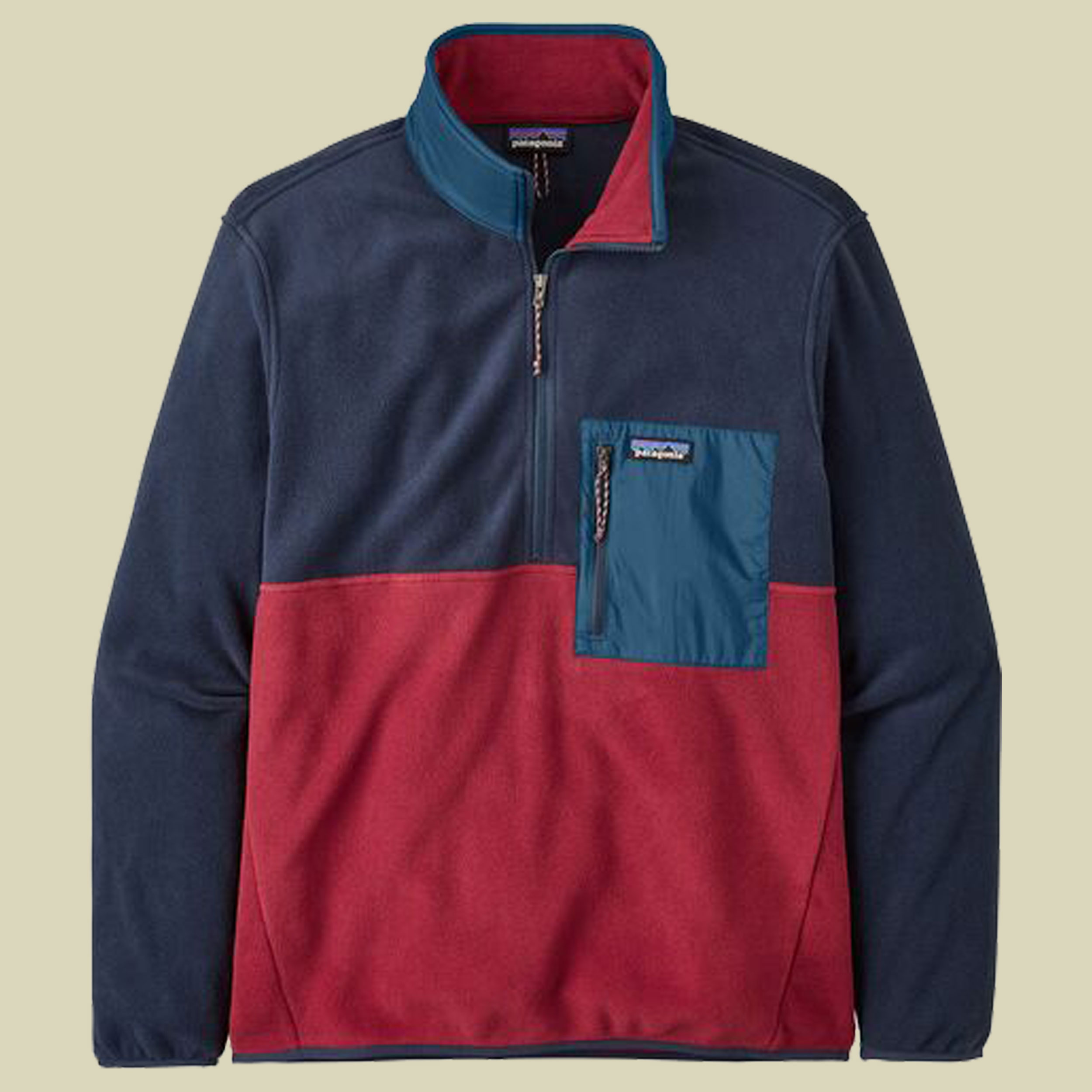 Microdini 1/2 Zip Pullover Men Größe M  Farbe wax red