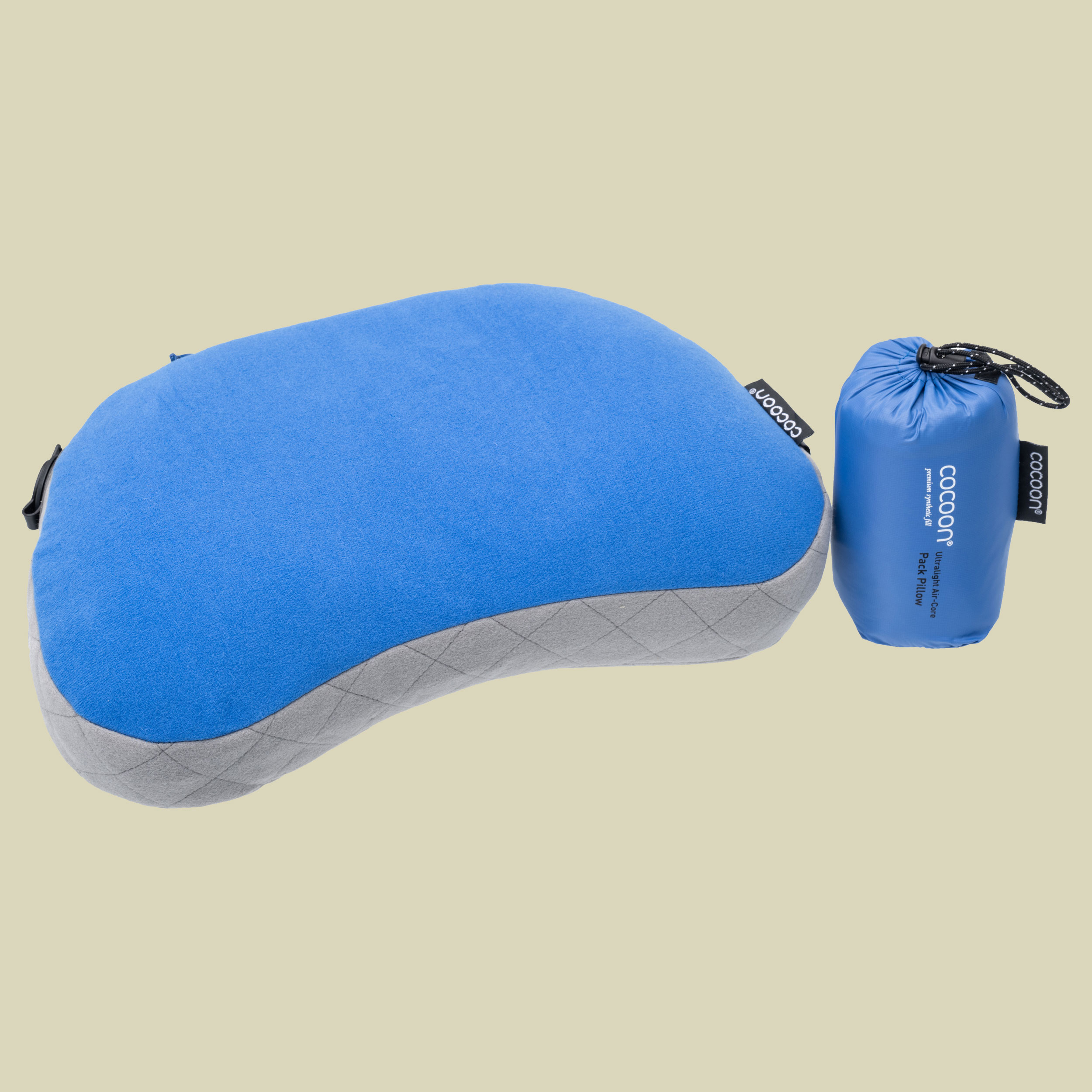 Pack Pillow ultra light dream blue/grey 33 x 21 x 10 cm