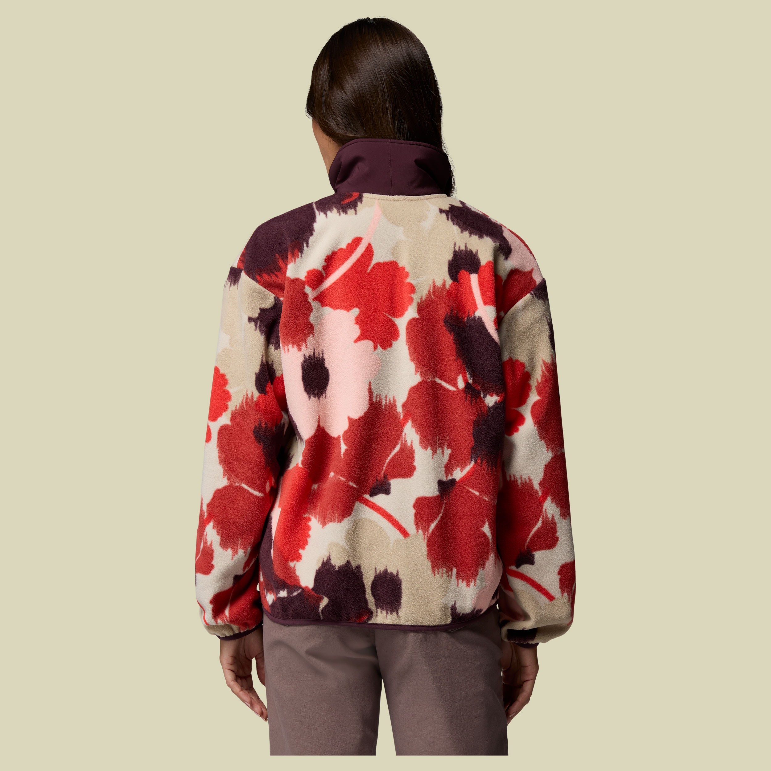 Sequoia Grove Printed Half Zip Women XS mehrfarbig rot - washed red, ikatbloom