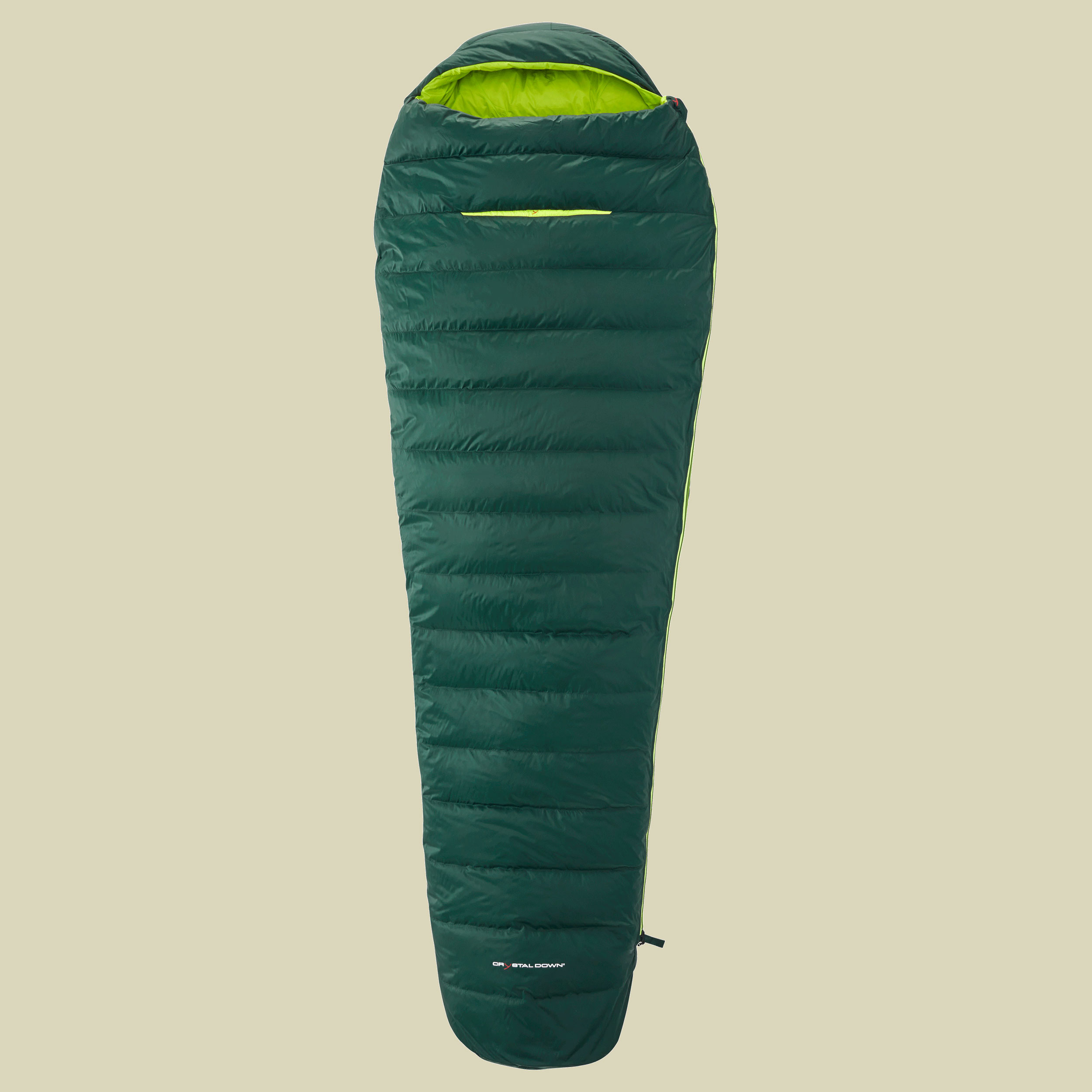Tension Mummy 500 bis Körpergröße 190 cm (L) Farbe scarab-lime , Reißverschluss links