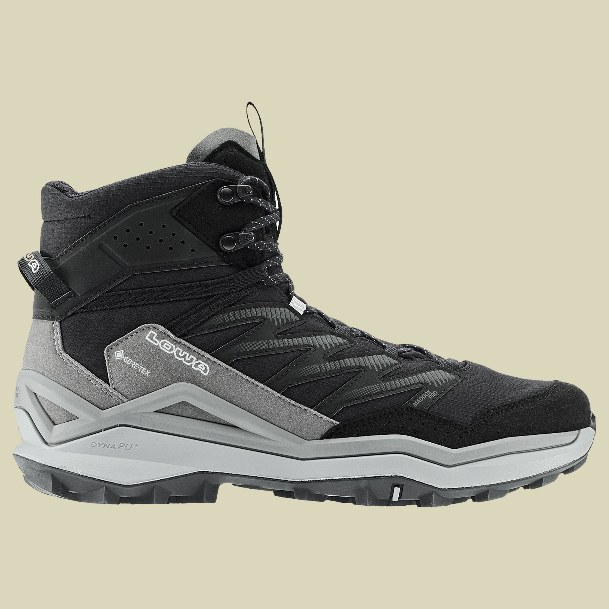 Maddox Pro GTX Mid Wide Men UK 9 schwarz - schwarz/grau
