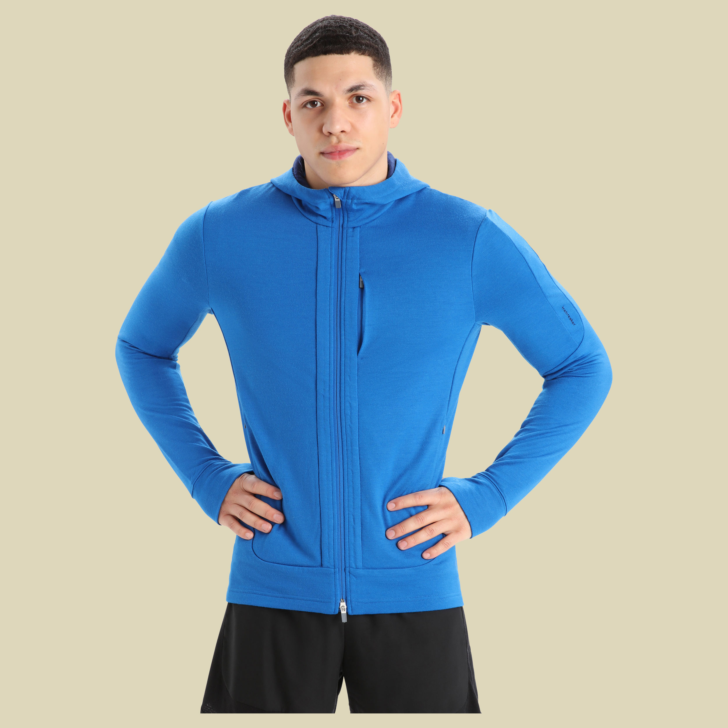 Quantum III LS Zip Hood Men Größe S Farbe lazurite/royal navy