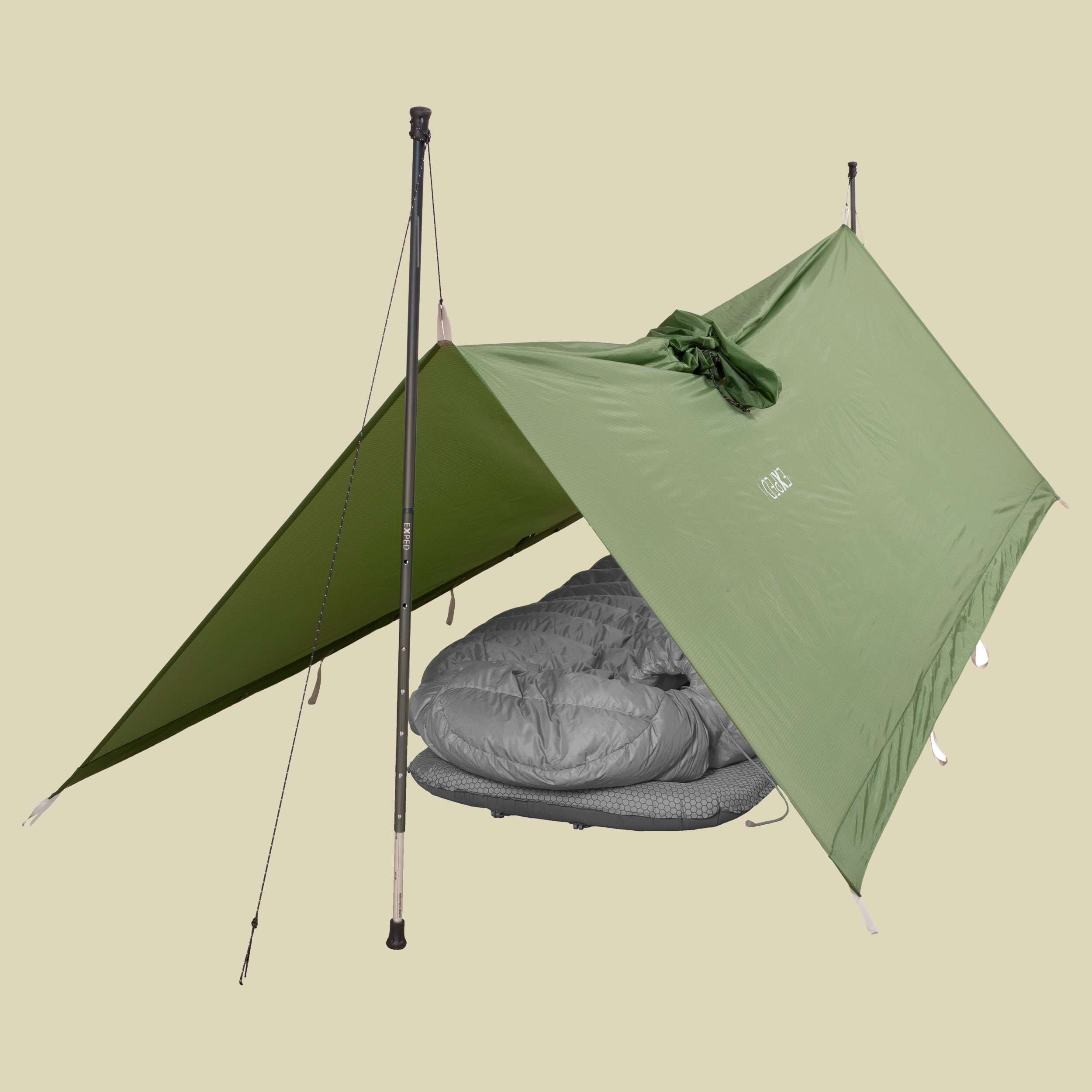 Tarp Poncho Größe 260 x 145 cm Farbe moss