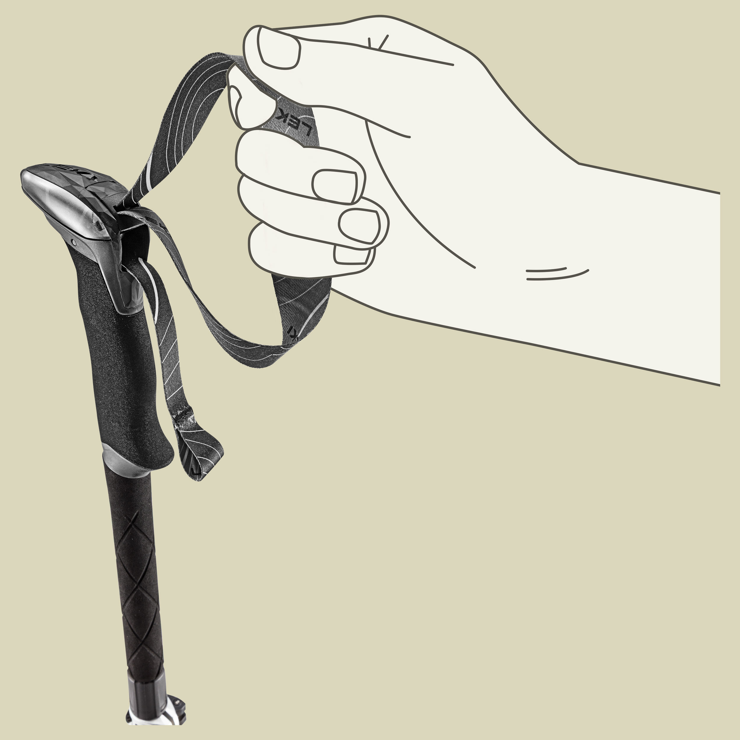 Makalu FX Carbon AS Länge 110 - 130 cm Farbe greenblue light-greenblue dark-black