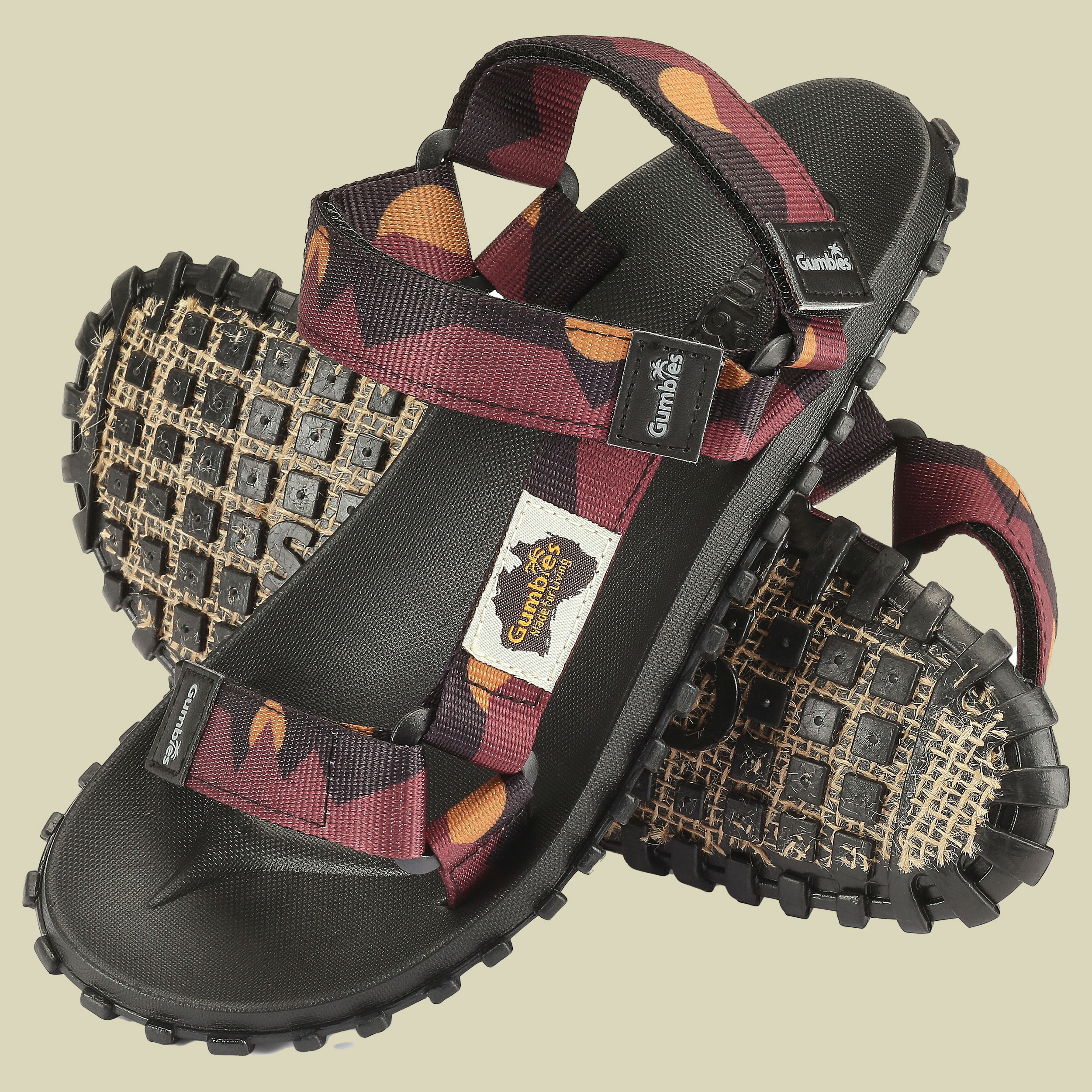 Scrambler mehrfarbig 45 - Farbe burgundy-orange