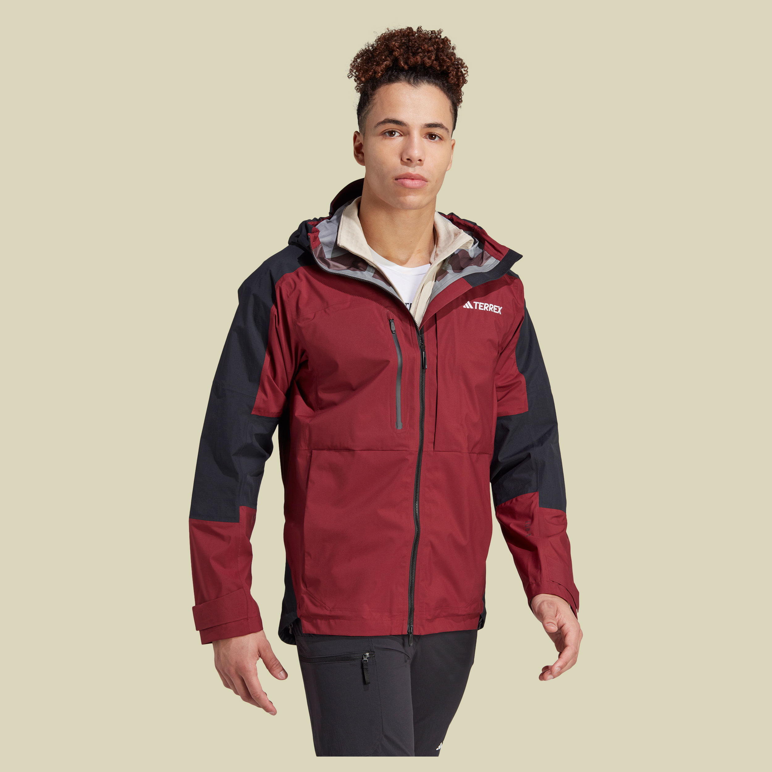 Terrex XPloric Rain.Ready Jacket Men Größe S Farbe shadow red/black