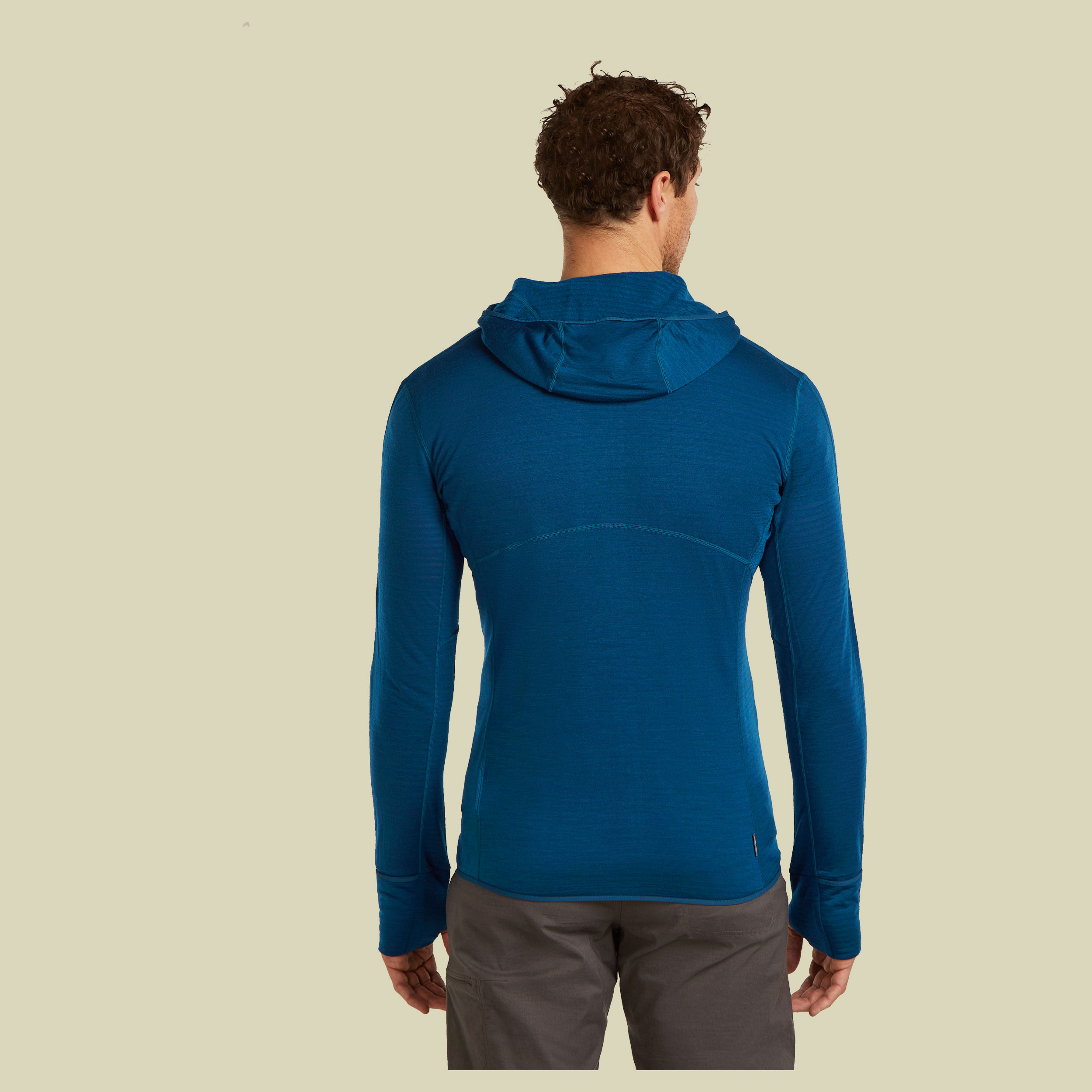 Merino 200 Realfleece Descender LS Zip Hoodie Men XL blau - atlantis/arctic