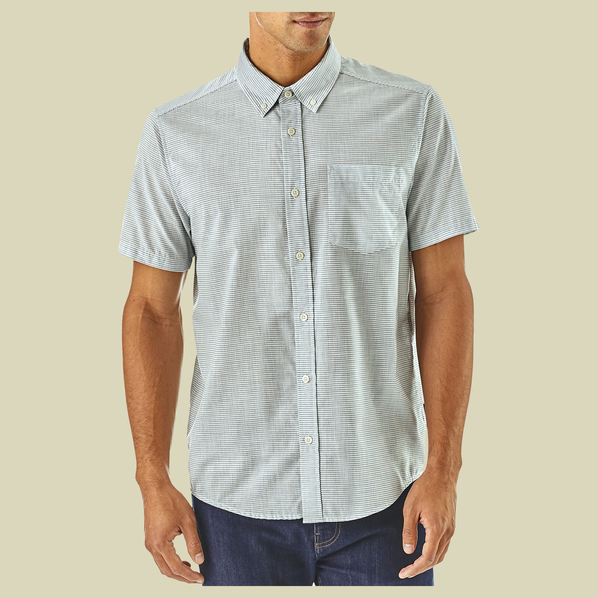 Bluffside LW Shirt Men Größe S Farbe jib stripe:railroad blue