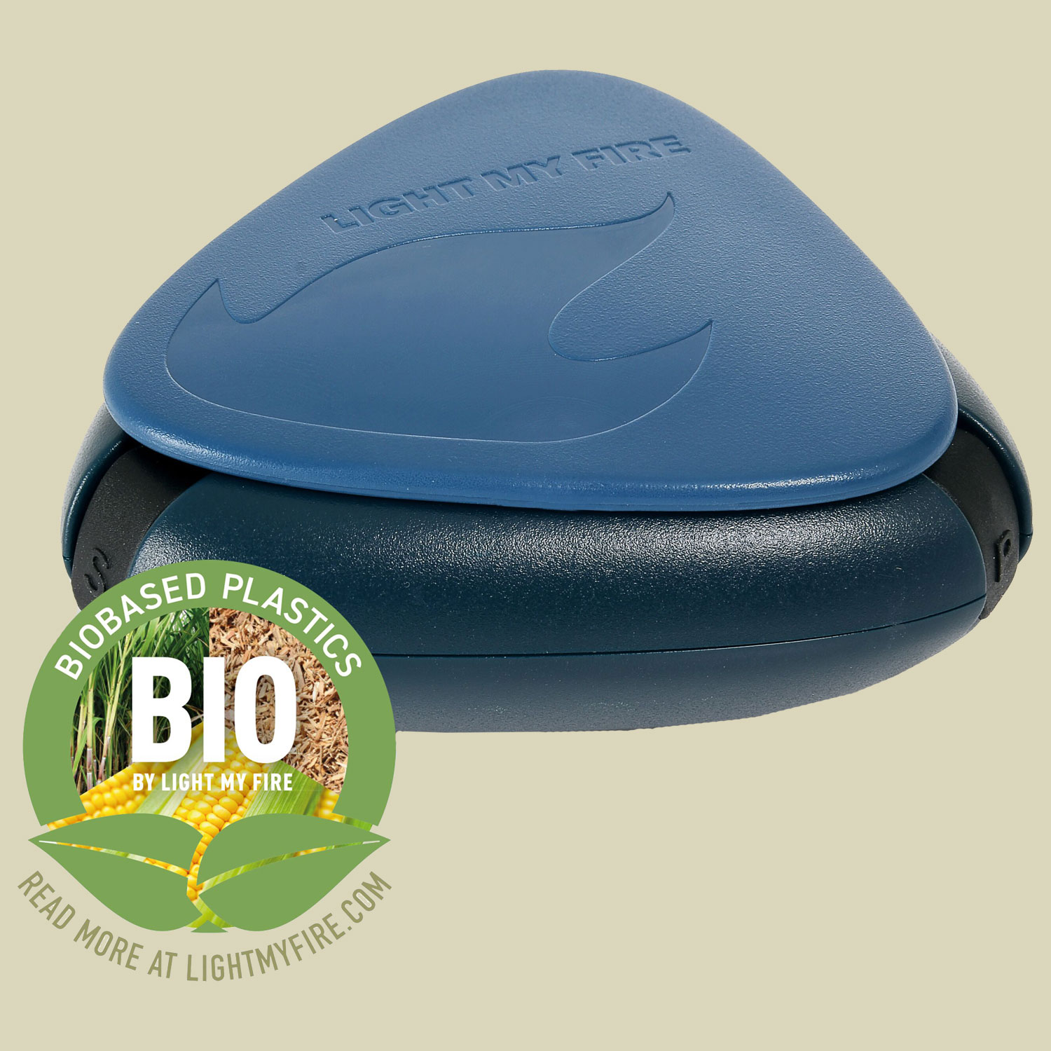 Salt&Pepper Plus BIO Maße: 70 x 70 x 31 mm Farbe: hazyblue