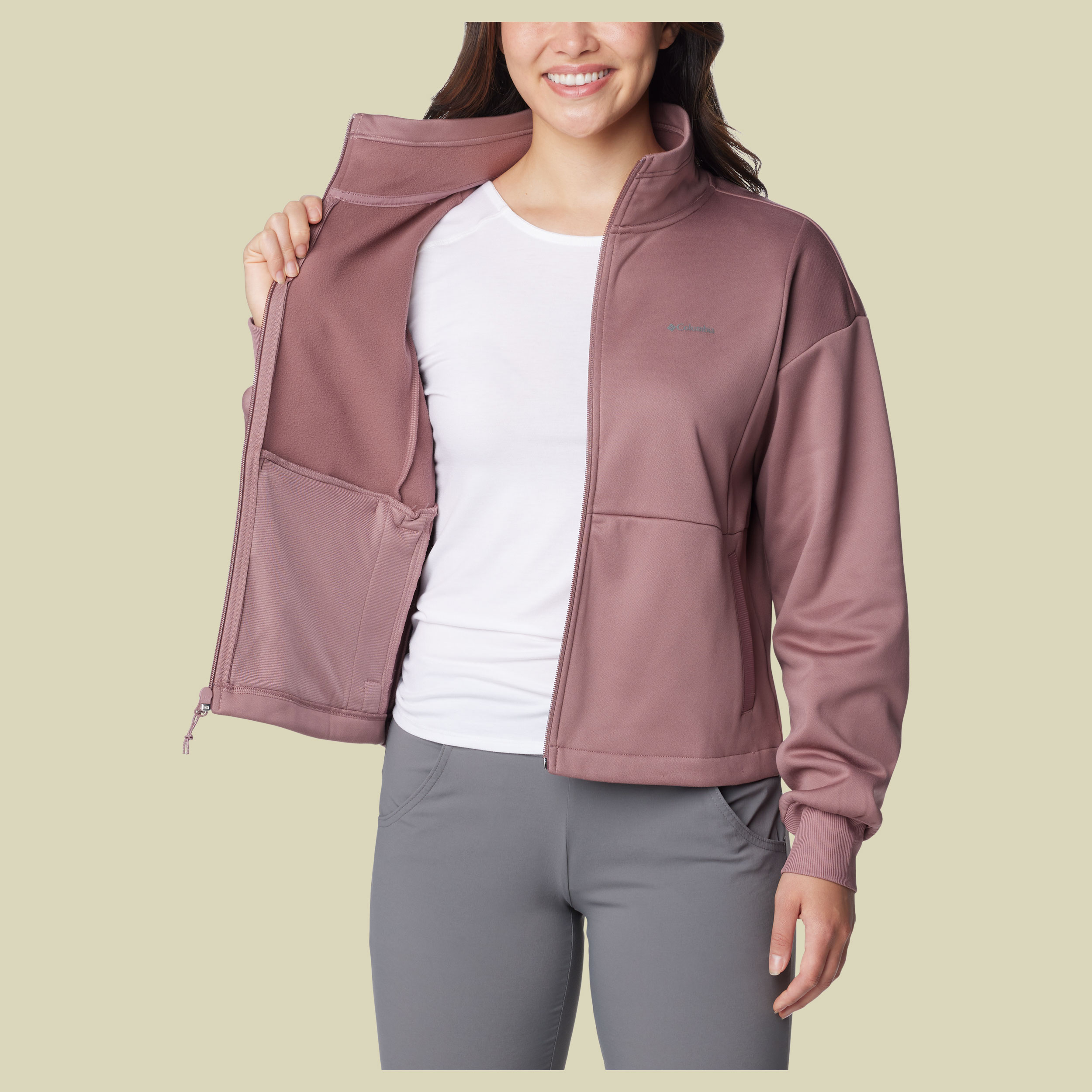 Boundless Trek Tech Full Zip Größe L  Farbe fig